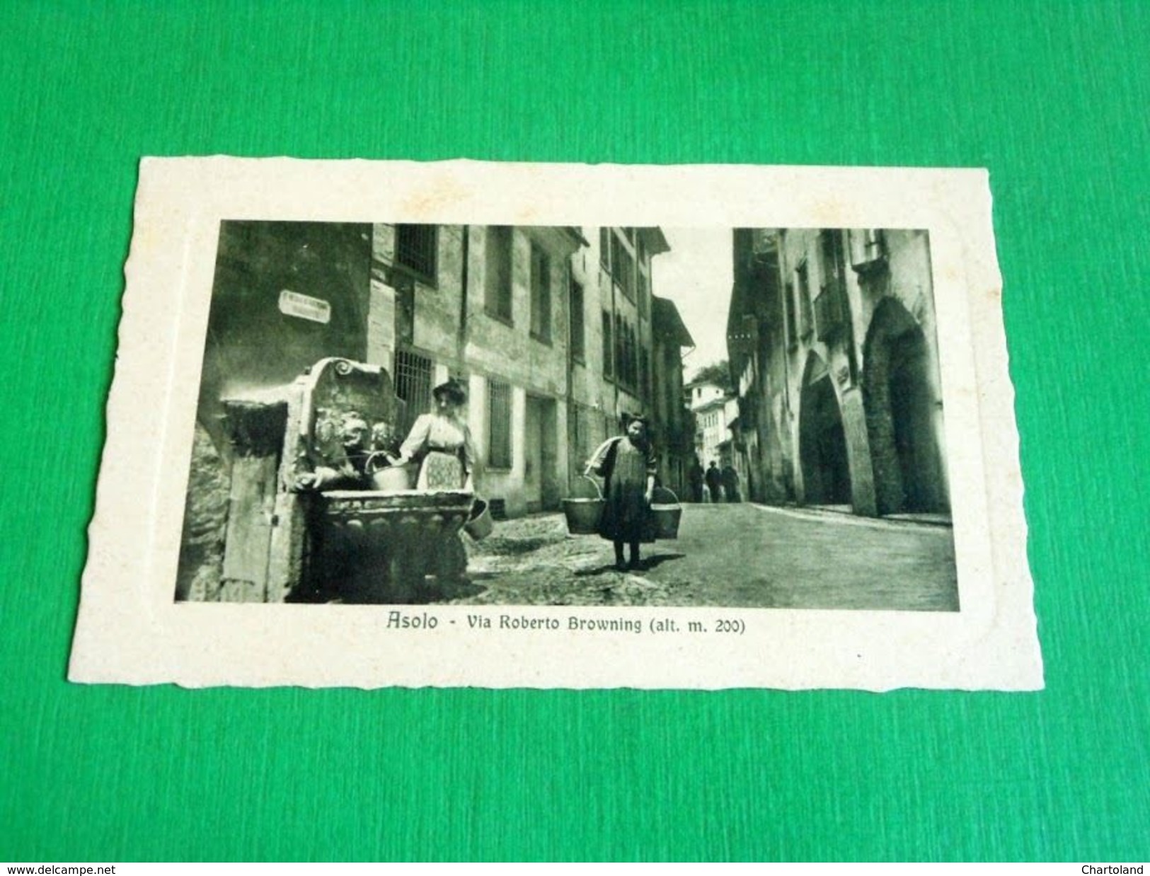 Cartolina Asolo - Via Roberto Browning 1930 Ca - Treviso