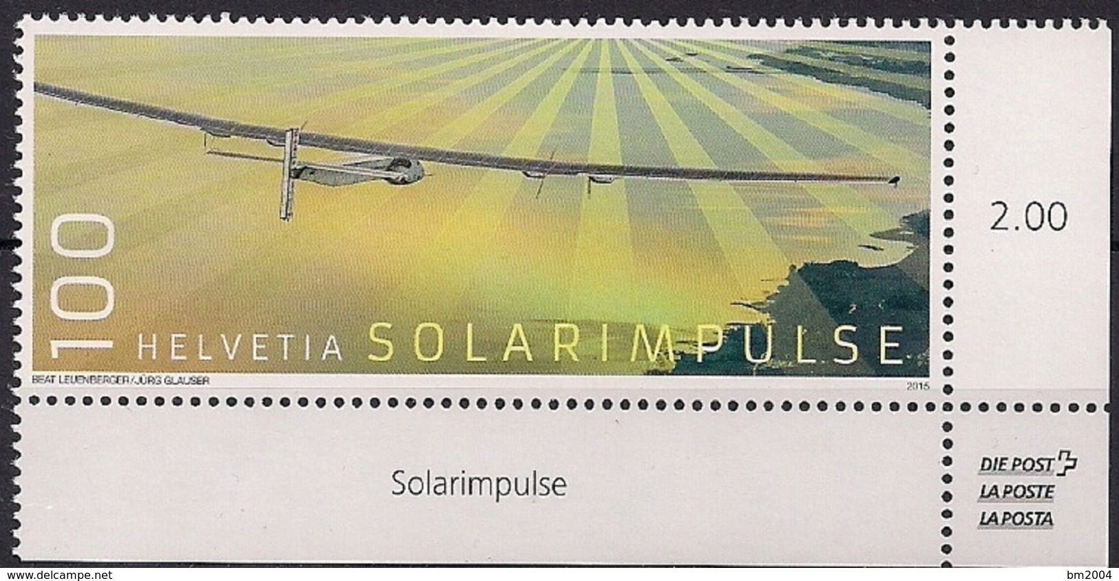 2016 Schweiz Mi.  2454 **MNH  Weltumrundung Mit Solar Impuls - Nuovi