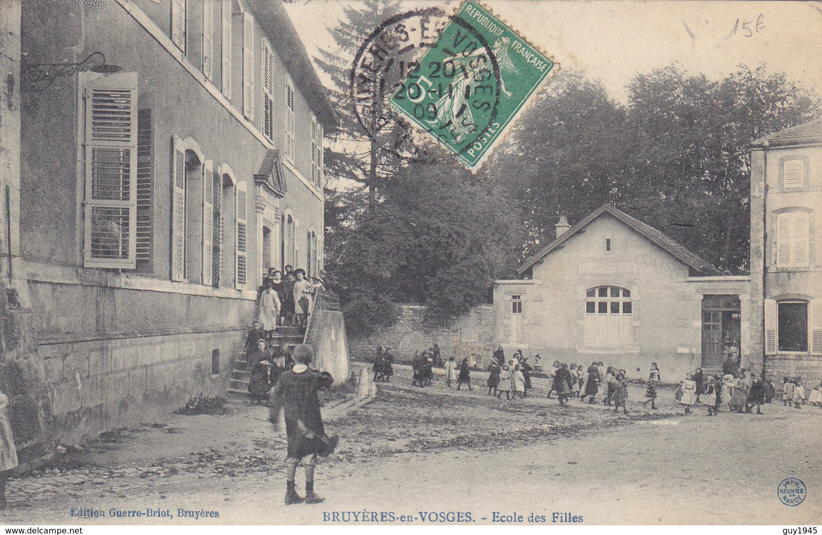 BRUYERES En VOSGES  Ecole  Des Filles  ( Plan Animé ) - Autres & Non Classés