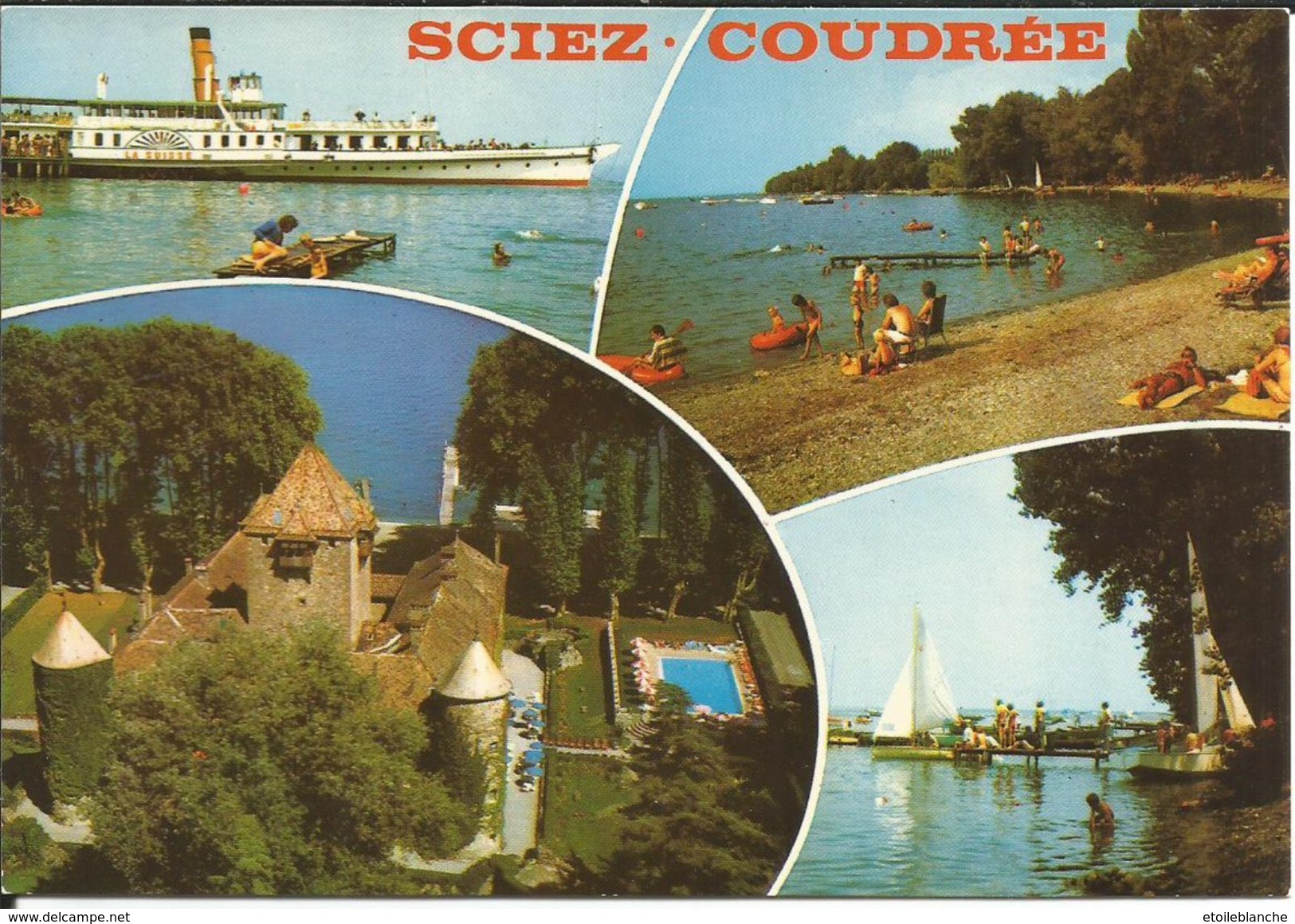 Haute Savoie - Sciez Coudrée (74) Lac Leman (bateau Plage Château) - édit Cellard E 10177 - Sciez