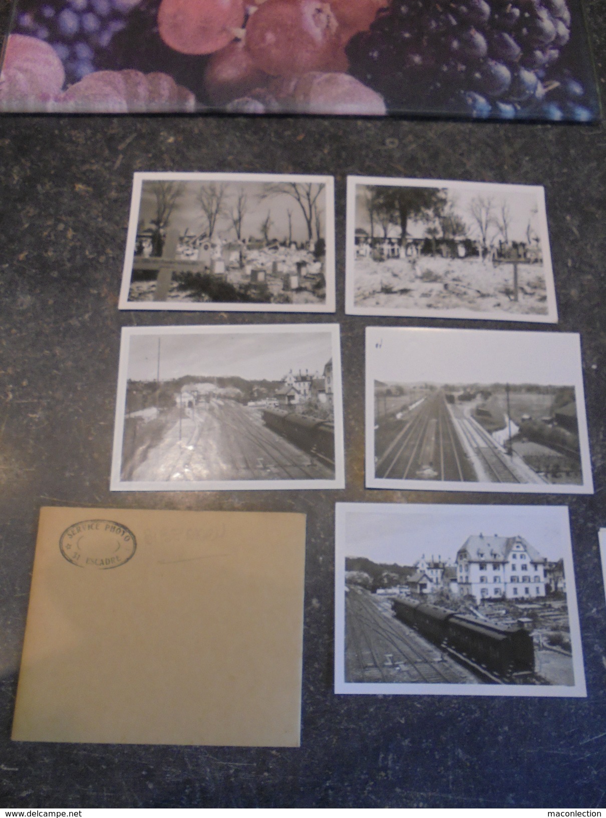 Service Photo De La 31e Escadre Biberach : Train En Gare Et Cimetière WW2 WK2 Guerre 39.45 - Biberach