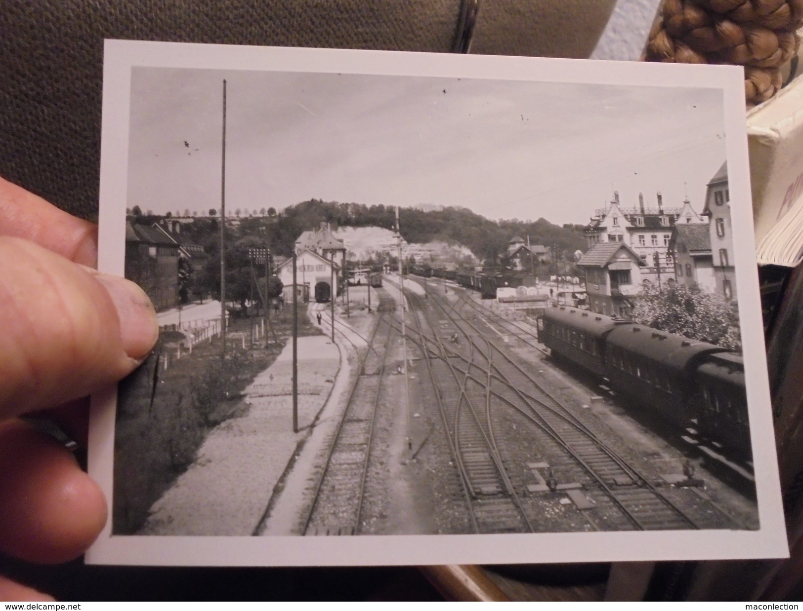 Service Photo De La 31e Escadre Biberach : Train En Gare Et Cimetière WW2 WK2 Guerre 39.45 - Biberach