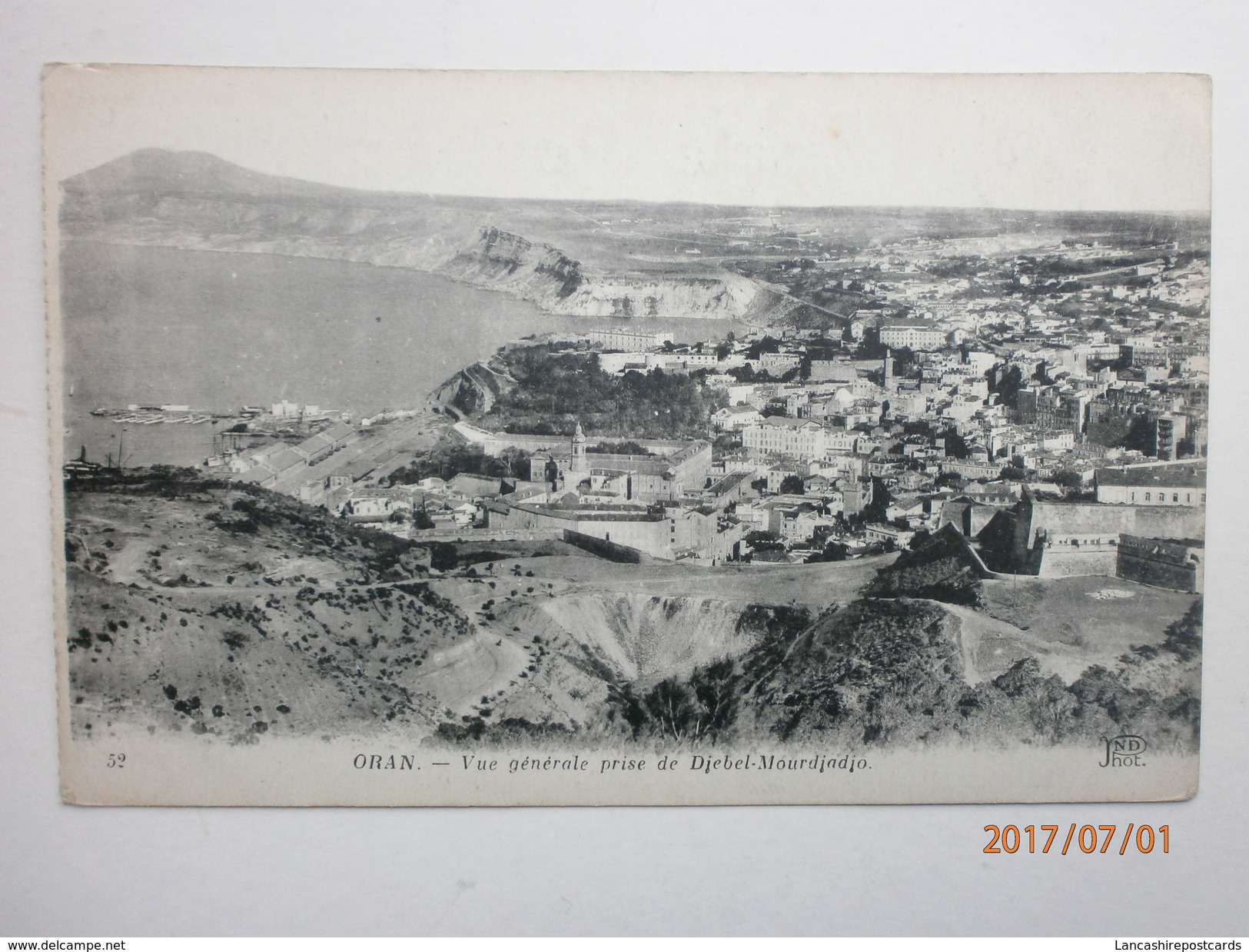 Postcard Oran Vue Generale Prise De Djebel Mourdjadjo Algeria My Ref B11415 - Oran