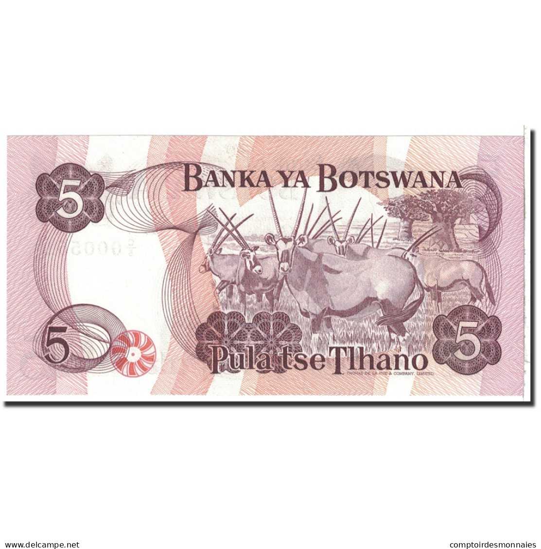 Billet, Botswana, 5 Pula, 1982, Undated, KM:8a, NEUF - Botswana