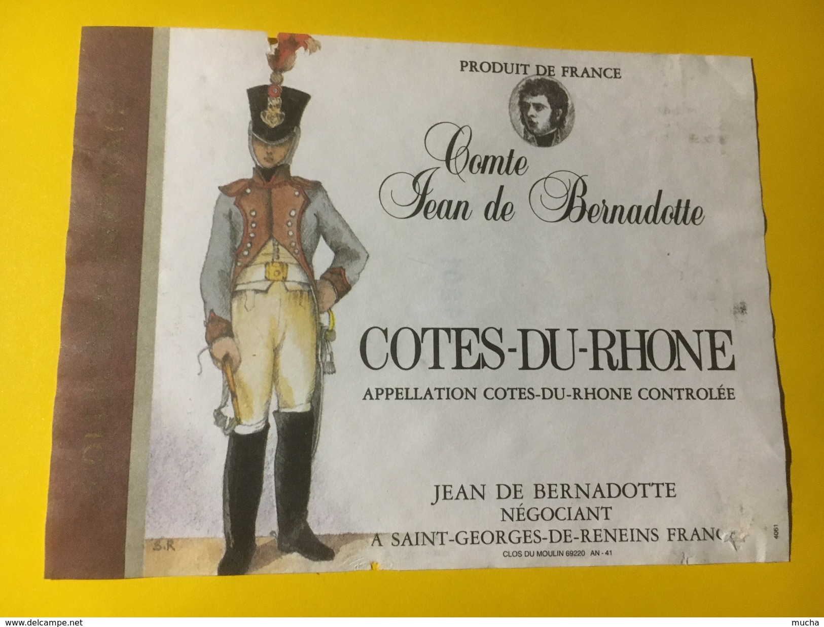 4385 - Côtes-du-Rhône Comte Jean De Bernadotte - Côtes Du Rhône