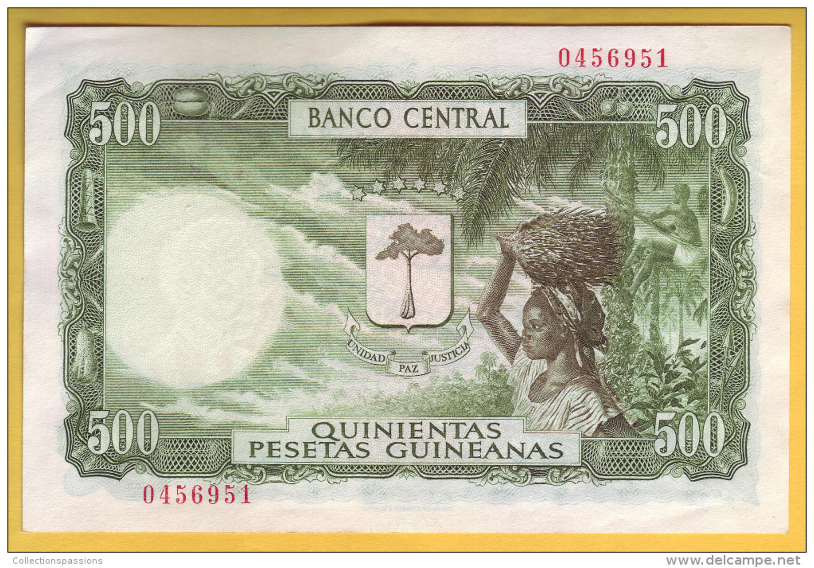 GUINEE EQUATORIALE - Billet De 5000 Bipkwele Sur 500 Pesetas. 21-10-1980. Pick: 19. NEUF - Guinea Equatoriale