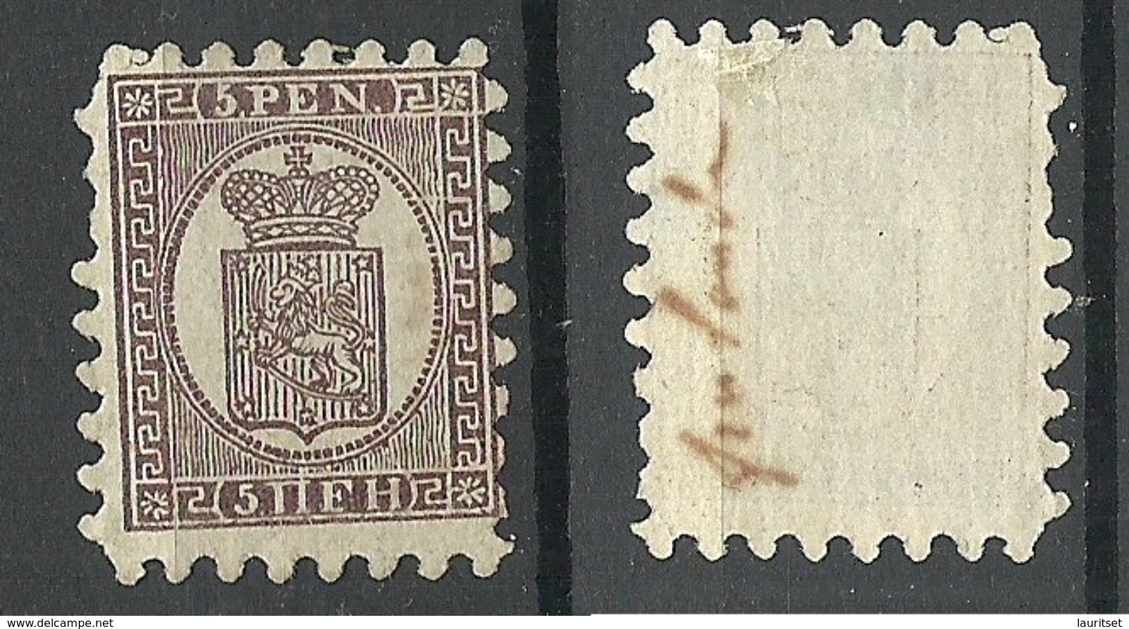 FINLAND FINNLAND 1866 Michel 5 A X Mint Unused (*) - Neufs