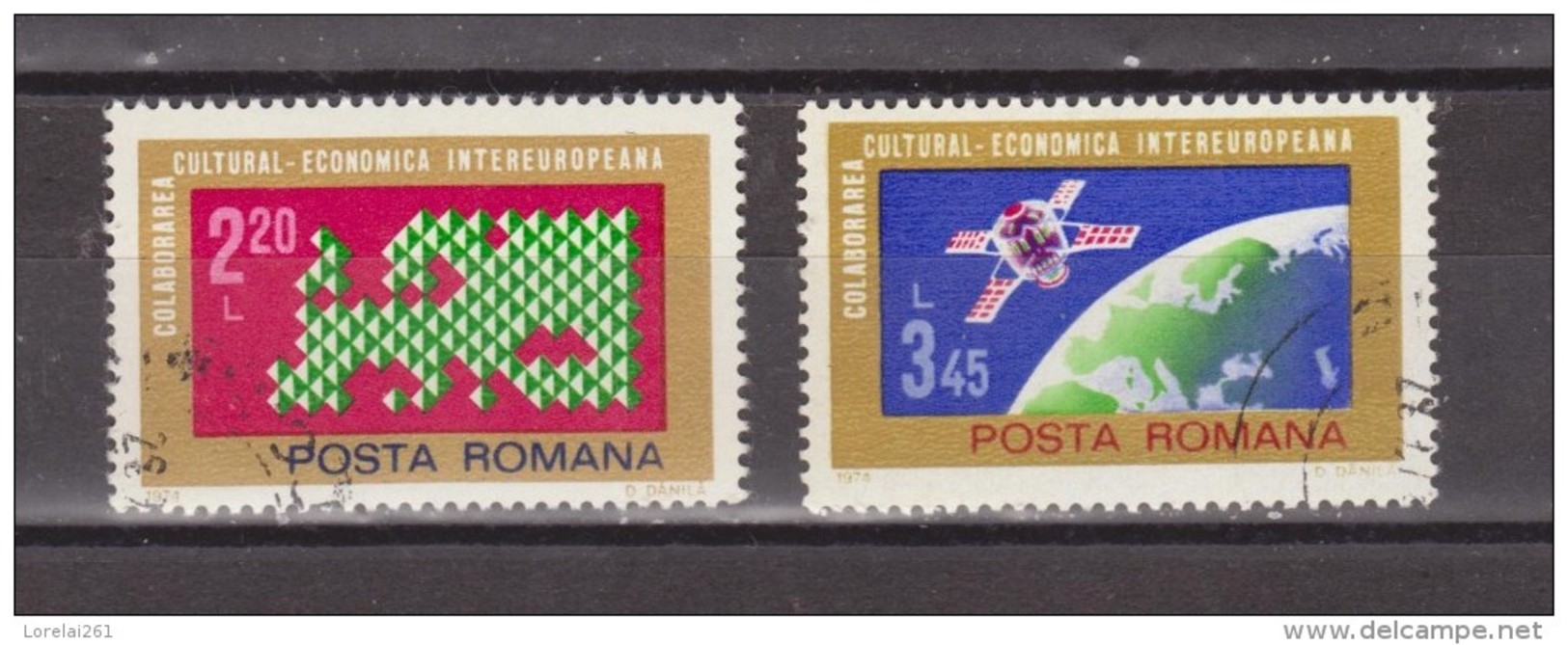 1974  COLLAB. CULTURELLE ET ECONOMIQUE INTEREUROPEENNE  MI 3189/3190 Et Yv  3189/3190 - Usado