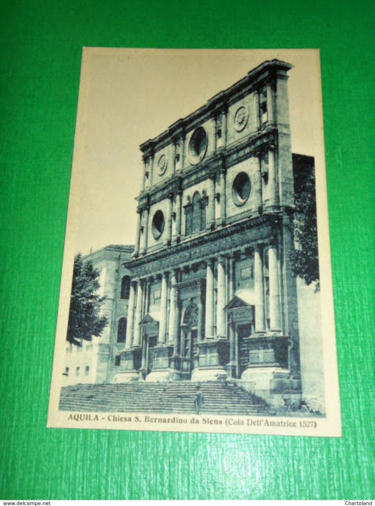 Cartolina Aquila - Chiesa S. Bernardino Da Siena 1930 Ca - L'Aquila