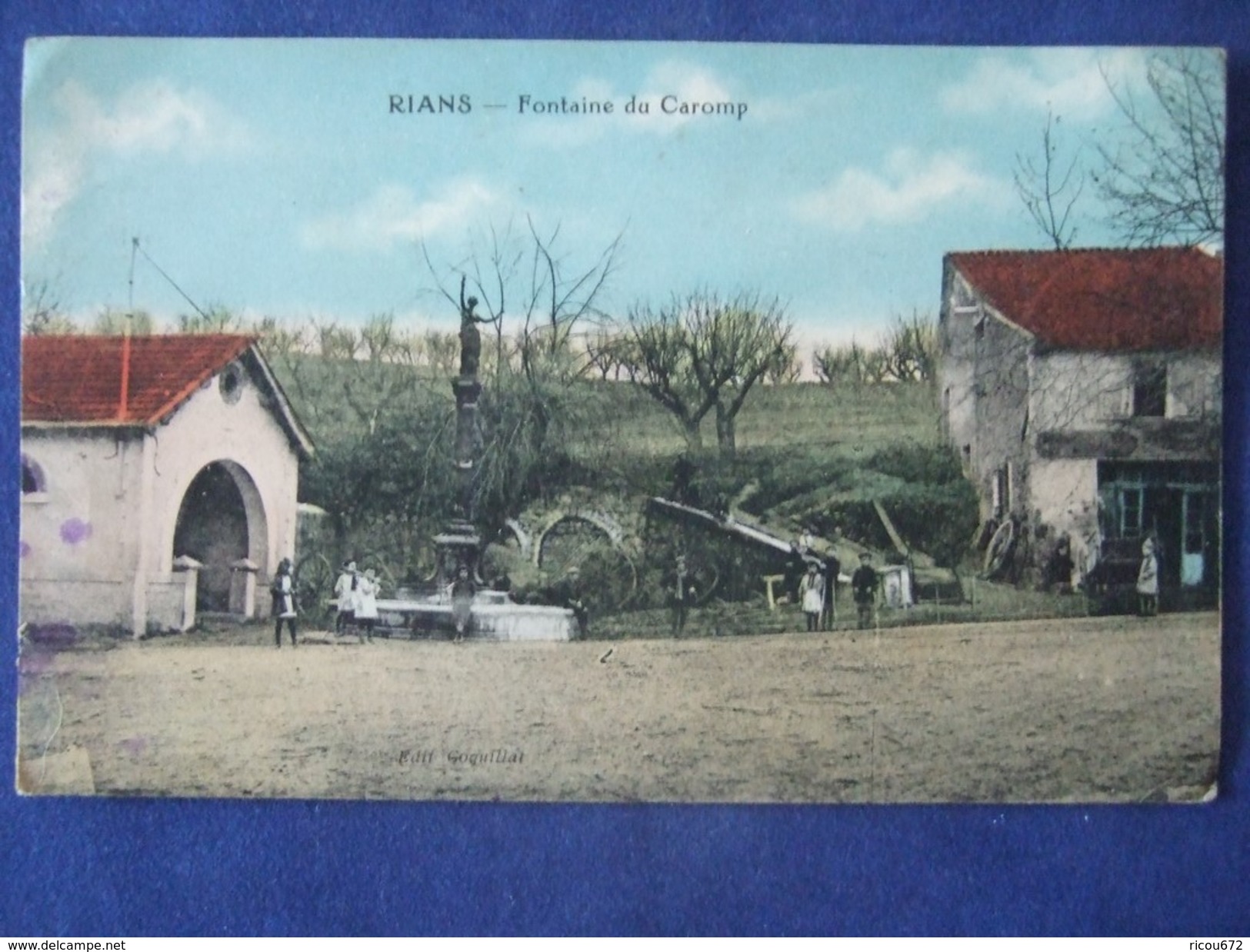 RIANS - Fontaine Du Caromp  1923 - Rians