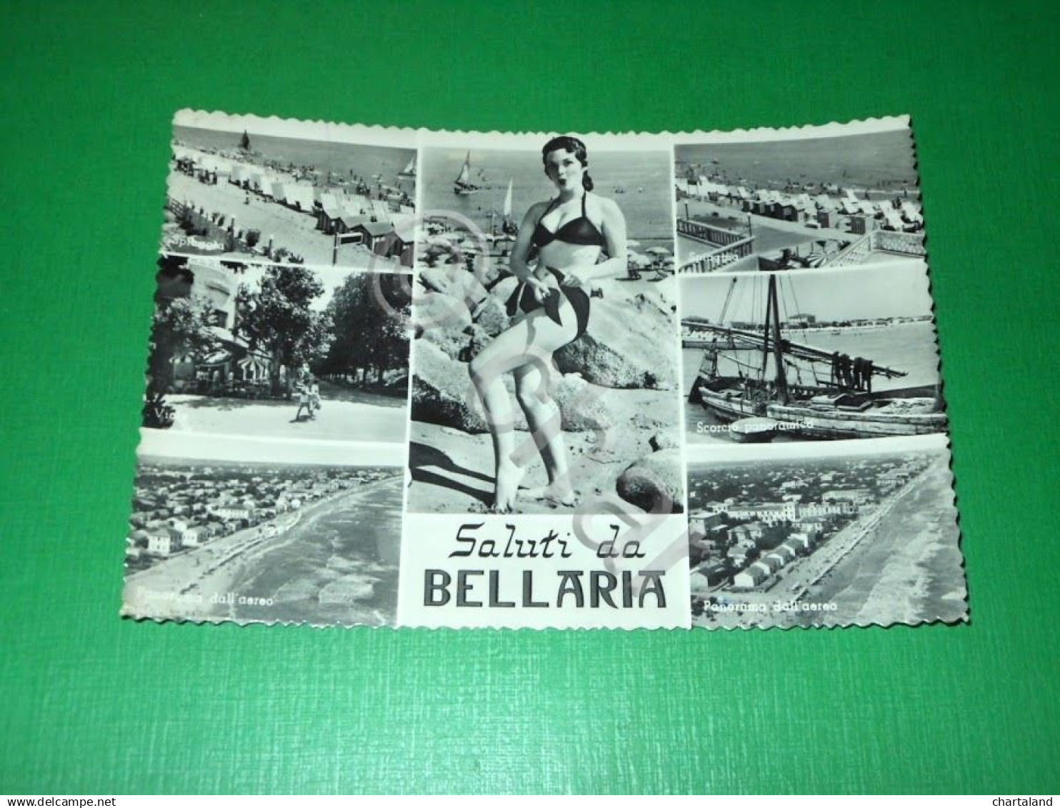 Cartolina Saluti Da Bellaria - Vedute Diverse 1958 - Rimini