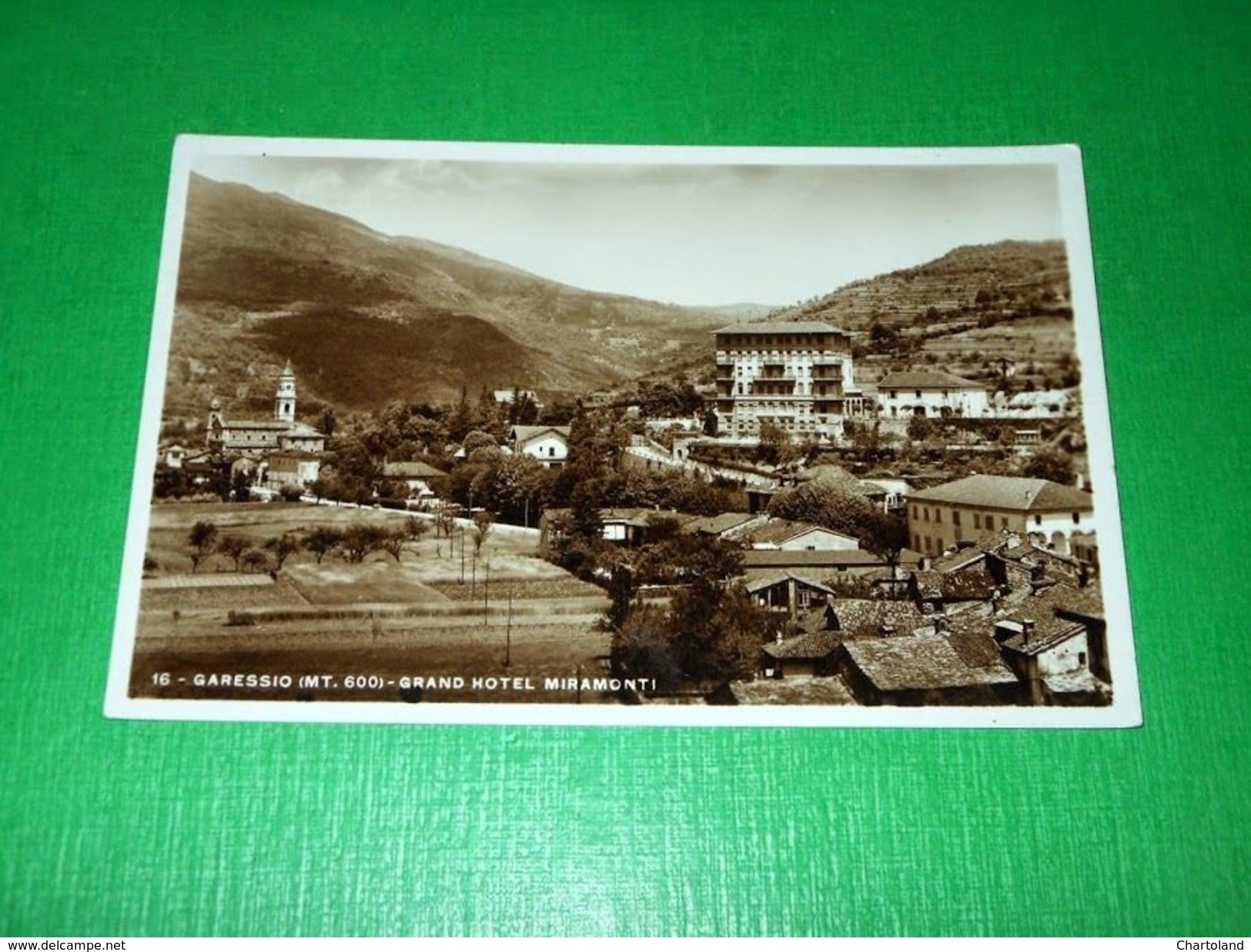 Cartolina Garessio - Grand Hotel Miramonti 1933 - Cuneo