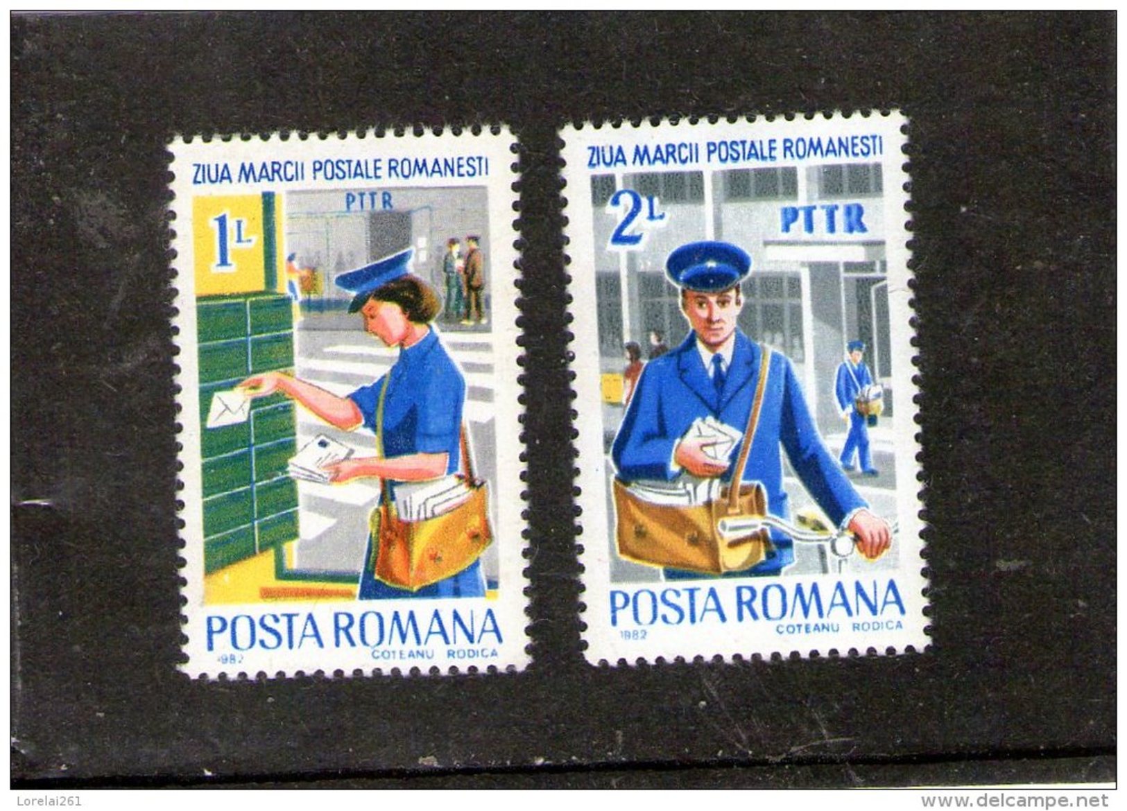 1982 -  Journe Du Timbre  Mi 3905/3906 Et Yv  3412/3413 MNH - Ungebraucht