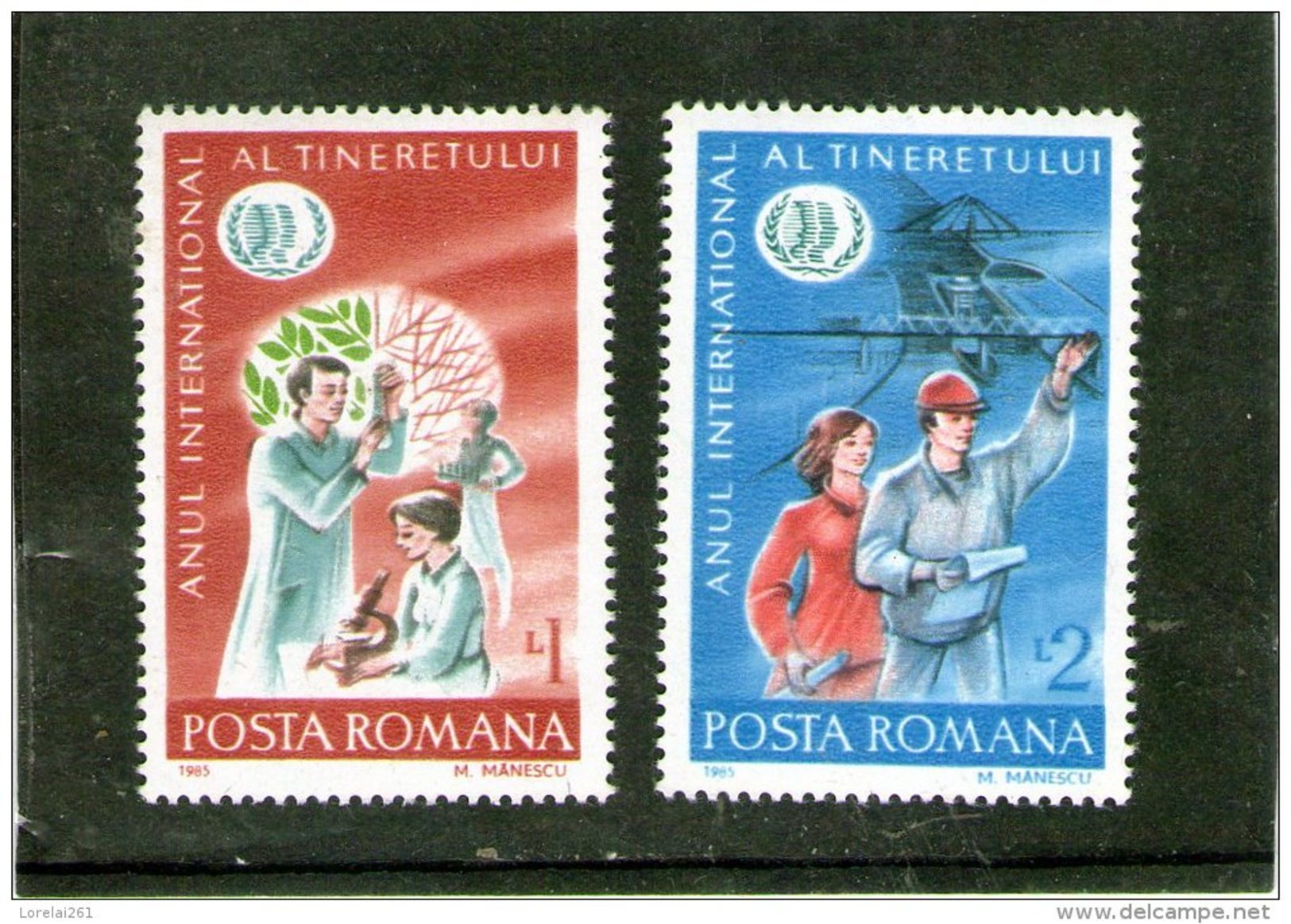 1985 - Anne Inter. De La Jeunesse Mi 4130/4131 Et Yv 3561/3562 MNH - Ongebruikt