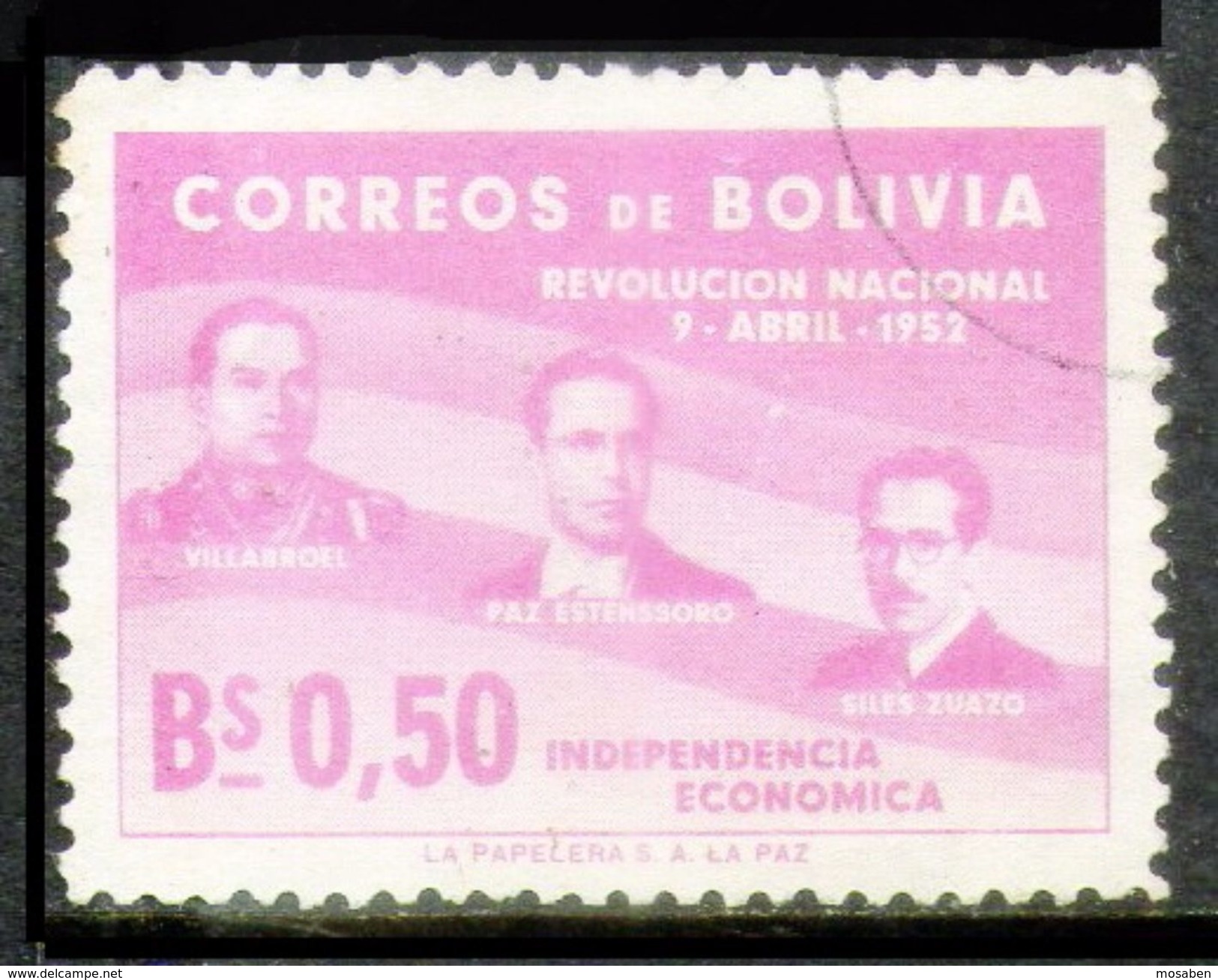 BOLIVIA	-	Yv. 343	-				N-9394 - Bolivia