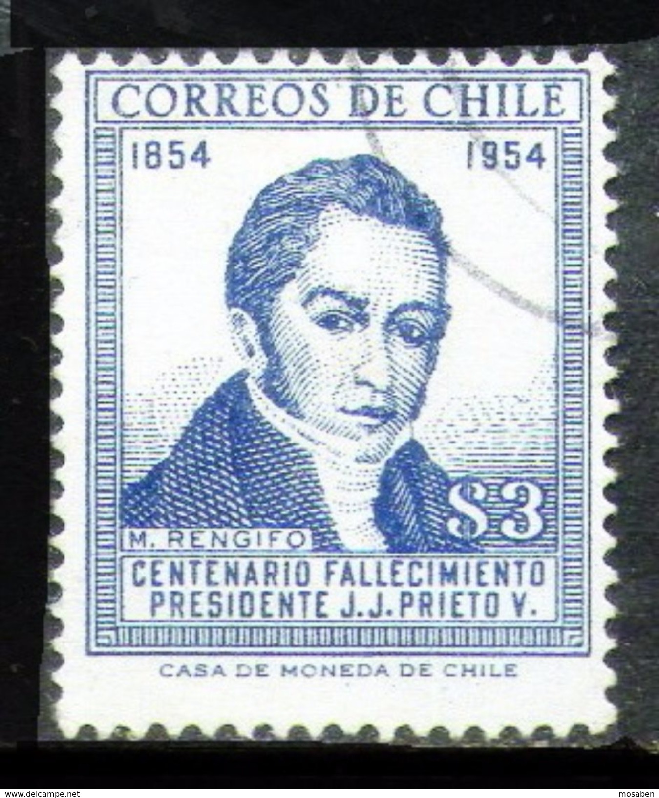 CHILE	-	Yv. 255	-				N-9413 - Cile