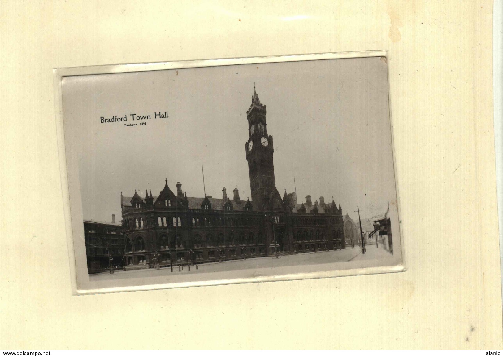 Angleterre >Nottinghamshire TOWN  HALL-Tnon Circulé  (vers 1910) - Other & Unclassified