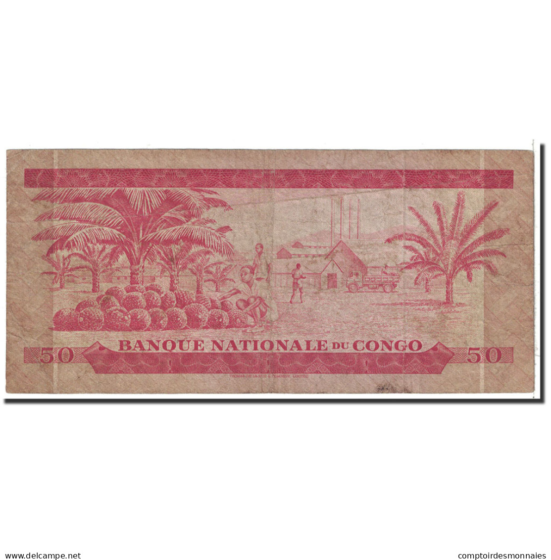 Billet, Congo Democratic Republic, 50 Makuta, 1967, 1967-01-02, KM:11a, TB - República Democrática Del Congo & Zaire