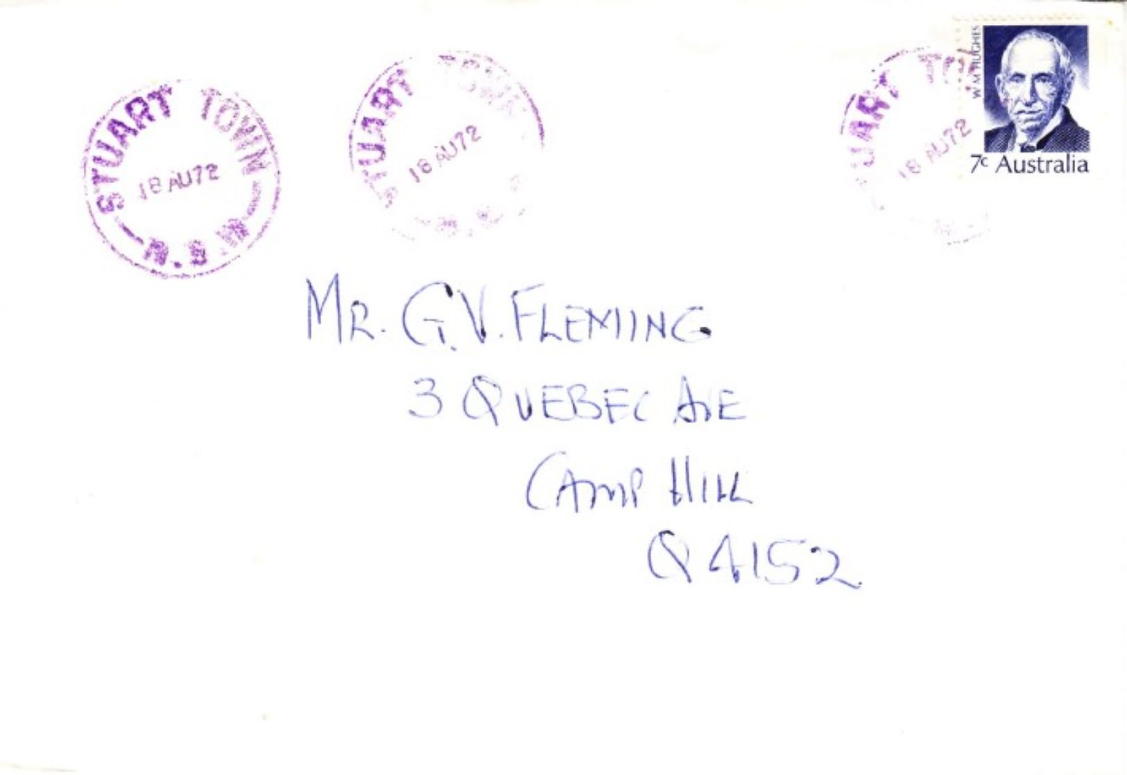 Australain Cover 18 Aug 1972 - FDC