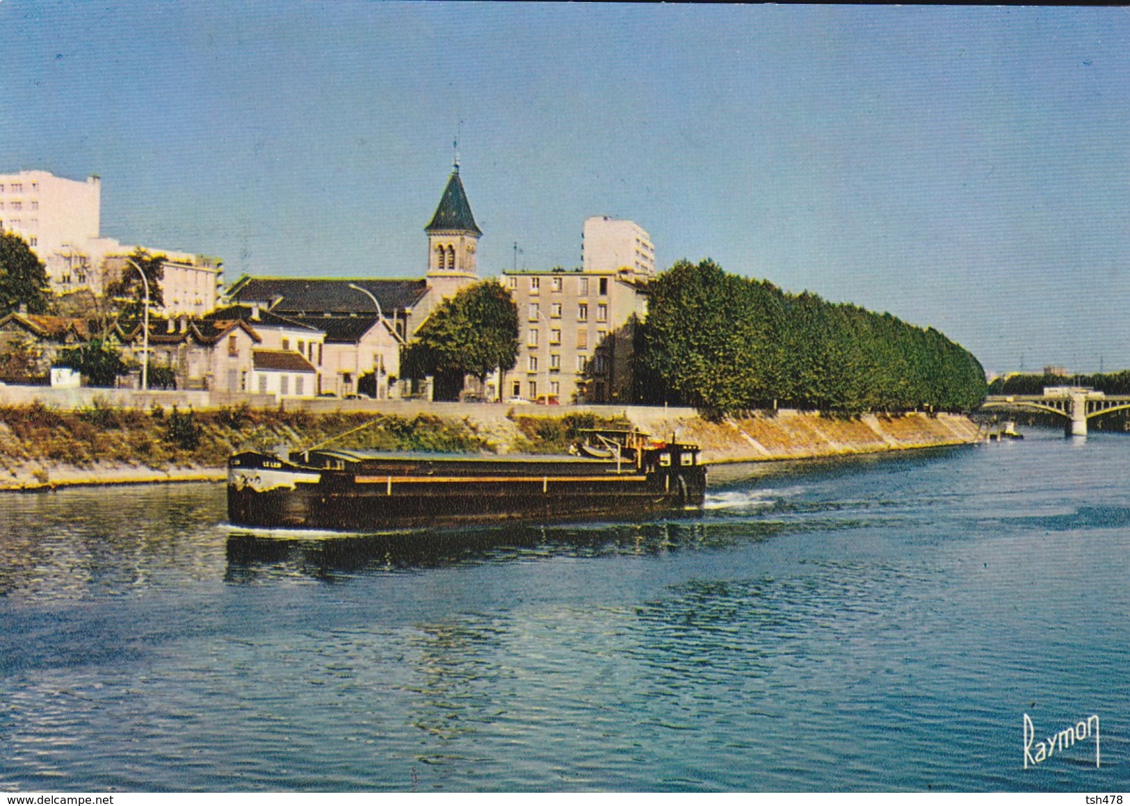 93----ILE SAINT-DENIS---quai De Seine--( Péniche )( Peu Courante )--voir 2 Scans - L'Ile Saint Denis