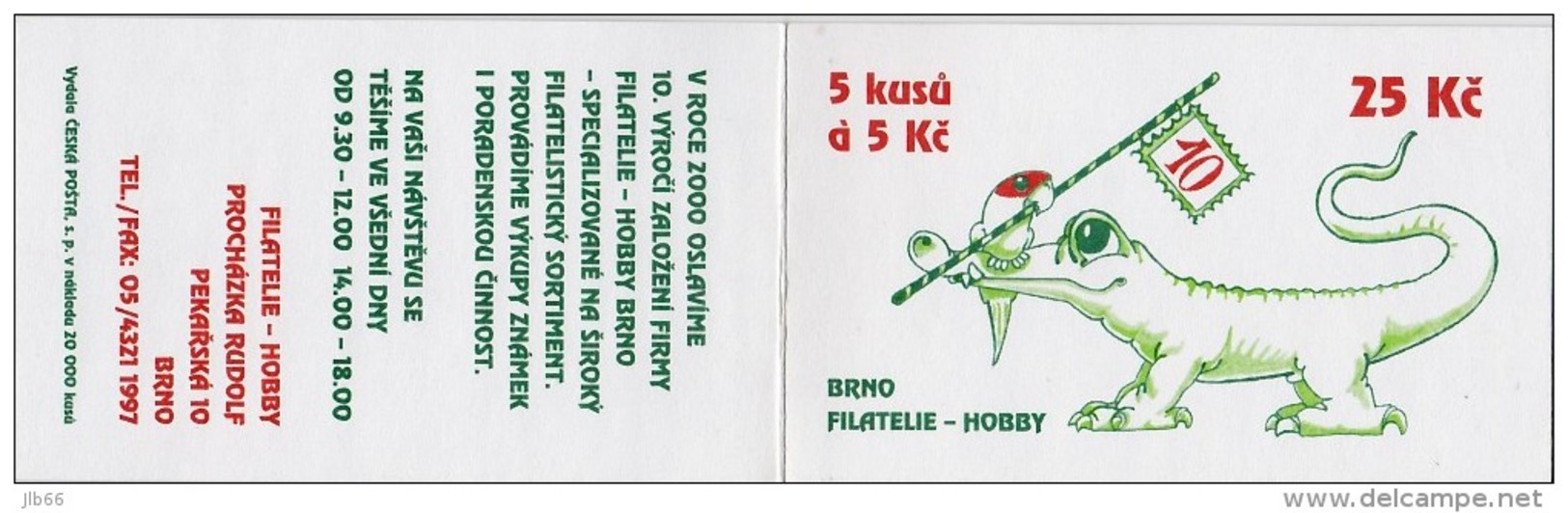 Carnet De 5 Timbres 1999 Chien Fumant Pipe Crocodile YT C 227 / Booklet Michel MH 0-77 (232) - Nuovi