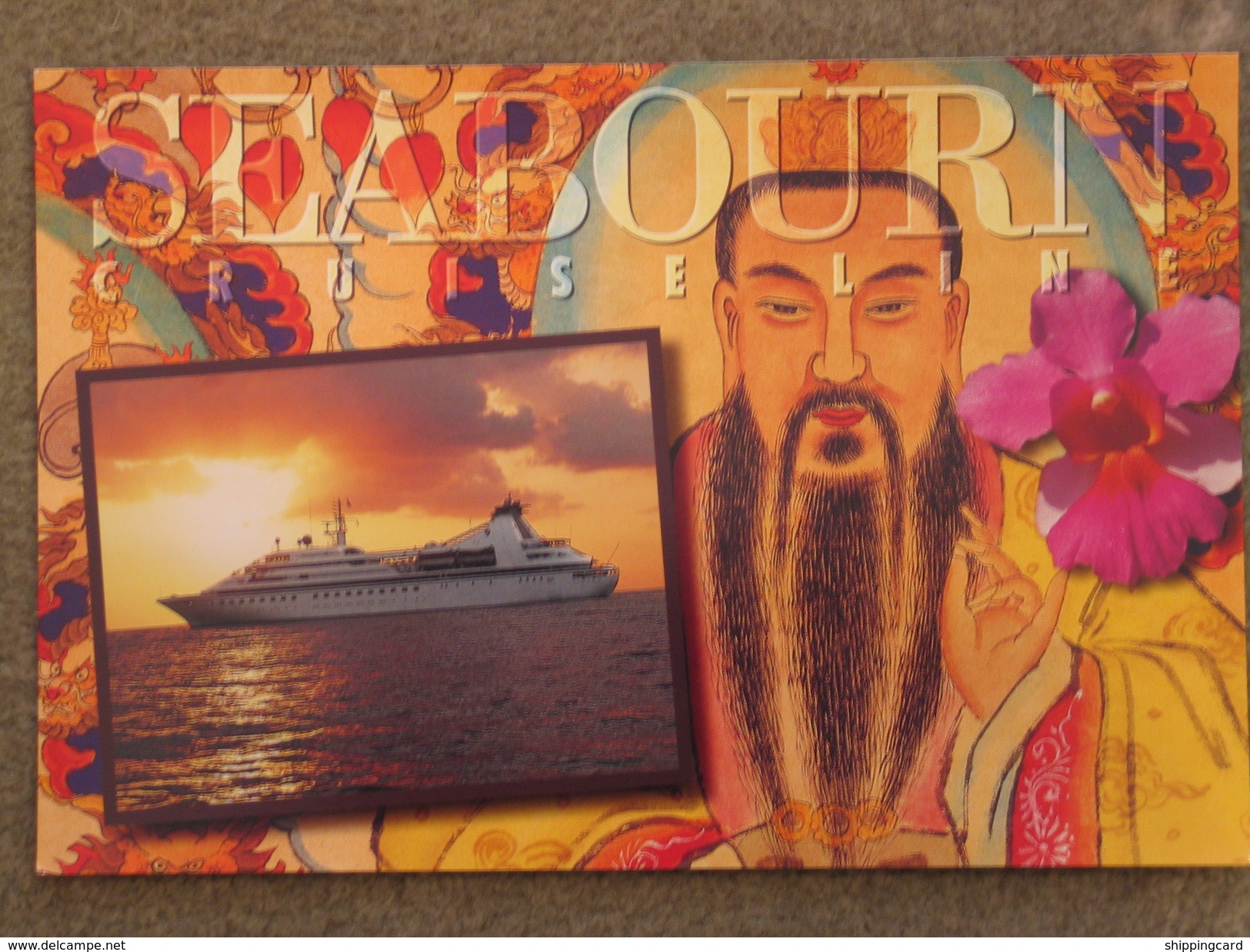 SEABOURN LARGE CARD - SUNSET - OFFICIAL - Dampfer