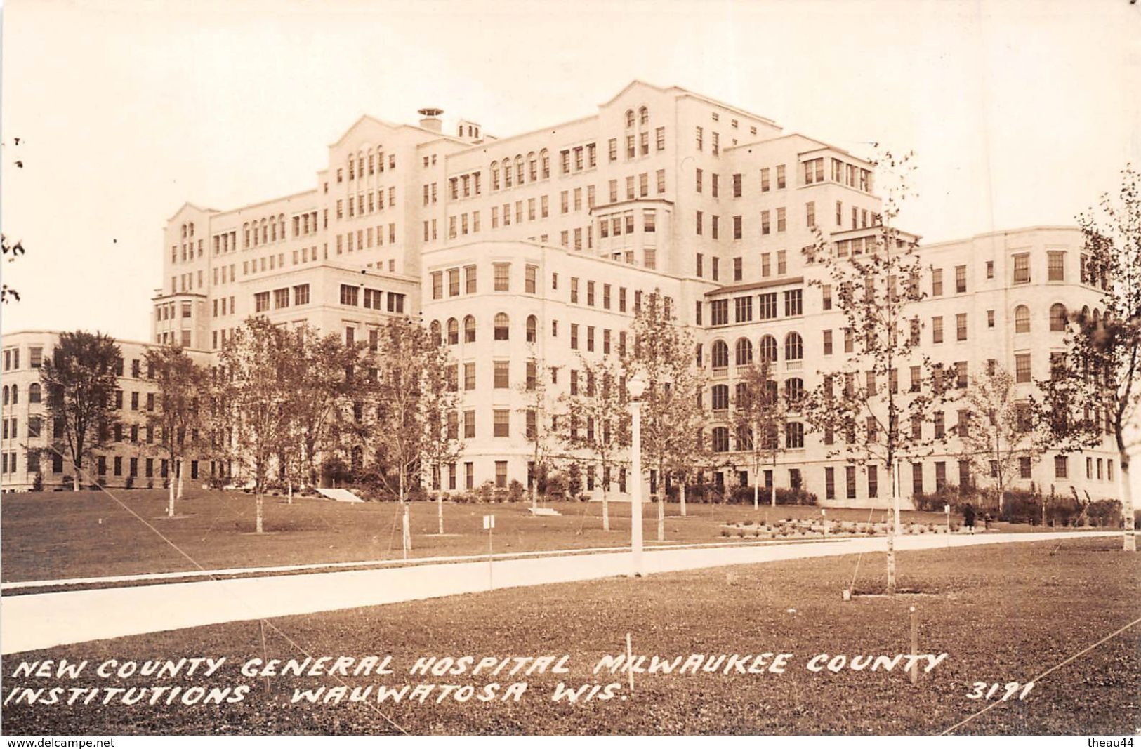 ¤¤  -   ETATS-UNIS  -  MILWAUKEE  -  Carte-Photo  - New County Général Hospital - Institutions Wauwatosa   -  ¤¤ - Milwaukee