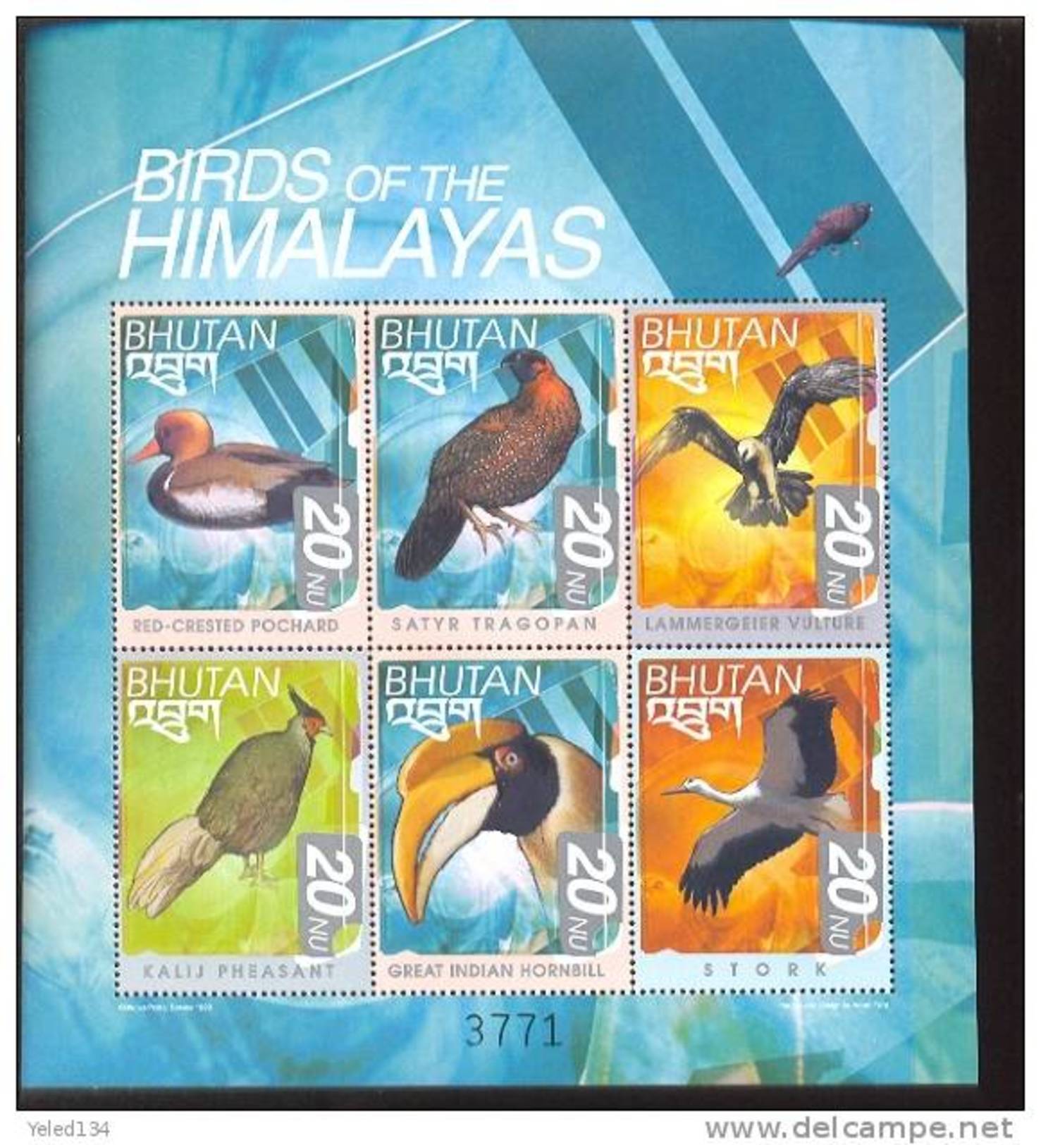 MINT NEVER HINGED MINI SHEET OF BIRDS   #   M-086-2 ( BHUTAN   1264* - Other & Unclassified