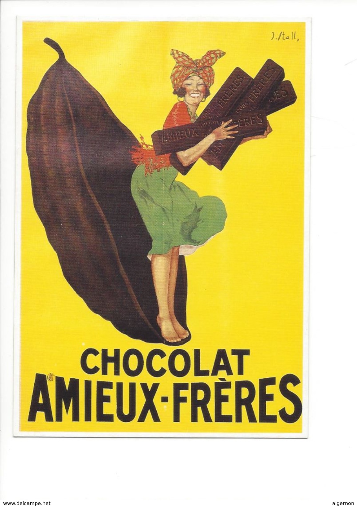 17028 - Chocolat Amieux-Frères Stalh Reproduction D'affiche (format 10X15) - Pubblicitari