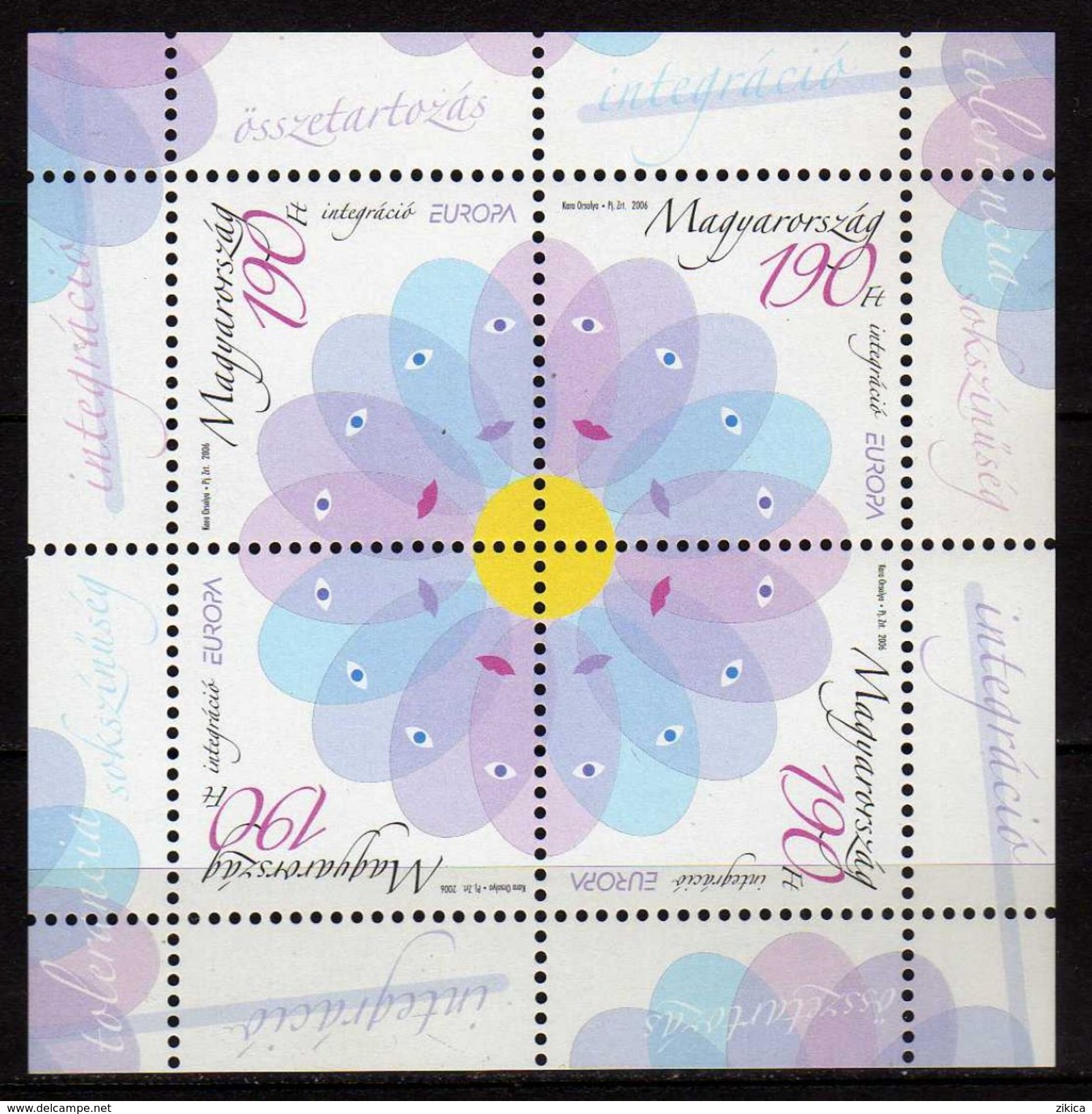 HUNGARY 2006.EUROPA CEPT. Intergation. S/S.MNH - Neufs