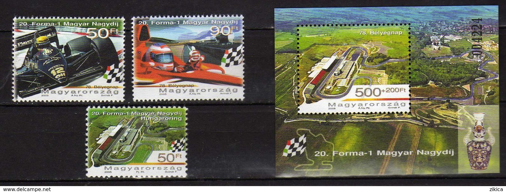 HUNGARY 2005 Stamp Day - Formula 1 Grand Prix Of Hungary And Hungaroring. Car Racing. MNH - Ungebraucht