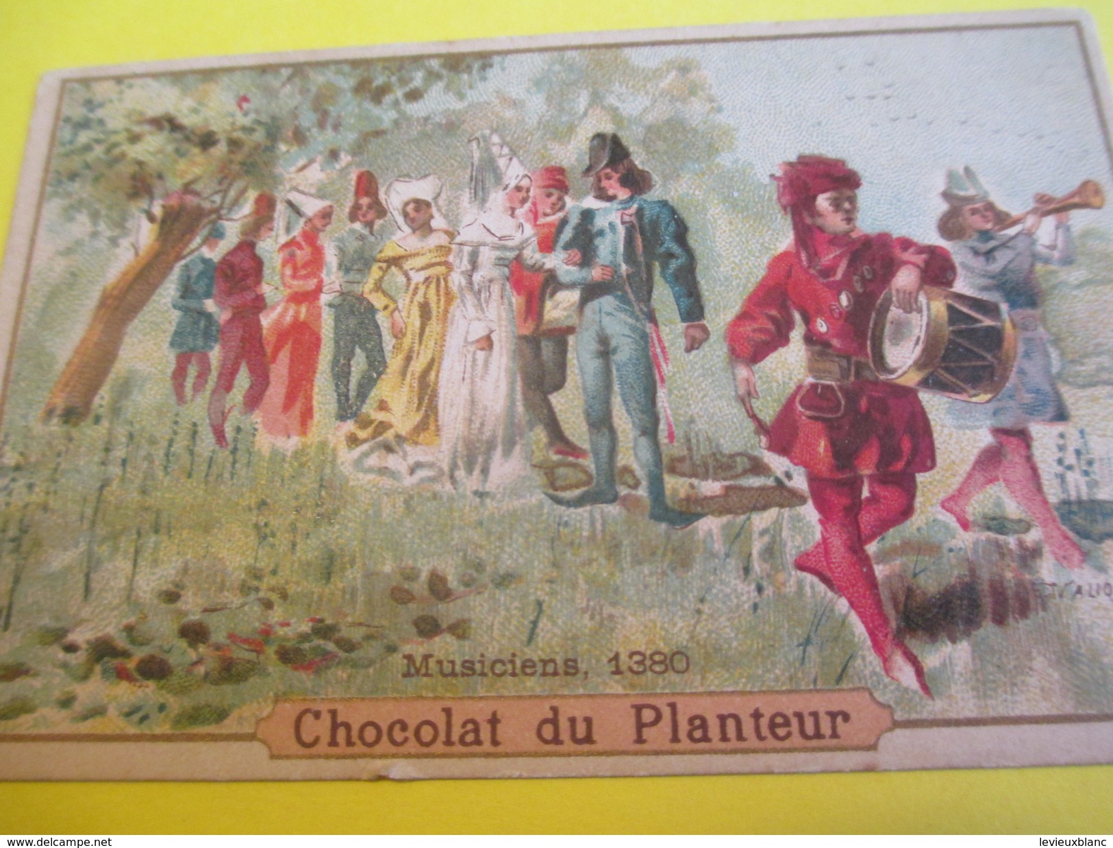 5 Images/Chocolat Du Planteur/Choc. Et Thé/Vieux Métiers/J VIGNE Fils Négociant/AVIGNON/Vers 1890-1900 IMA210 - Autres & Non Classés