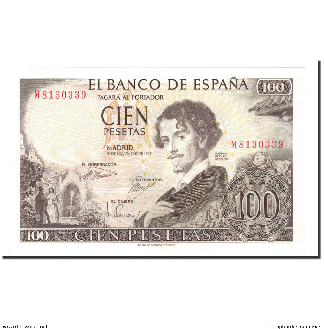 Billet, Espagne, 100 Pesetas, 1965, 1965-11-19, KM:150, NEUF - 100 Pesetas