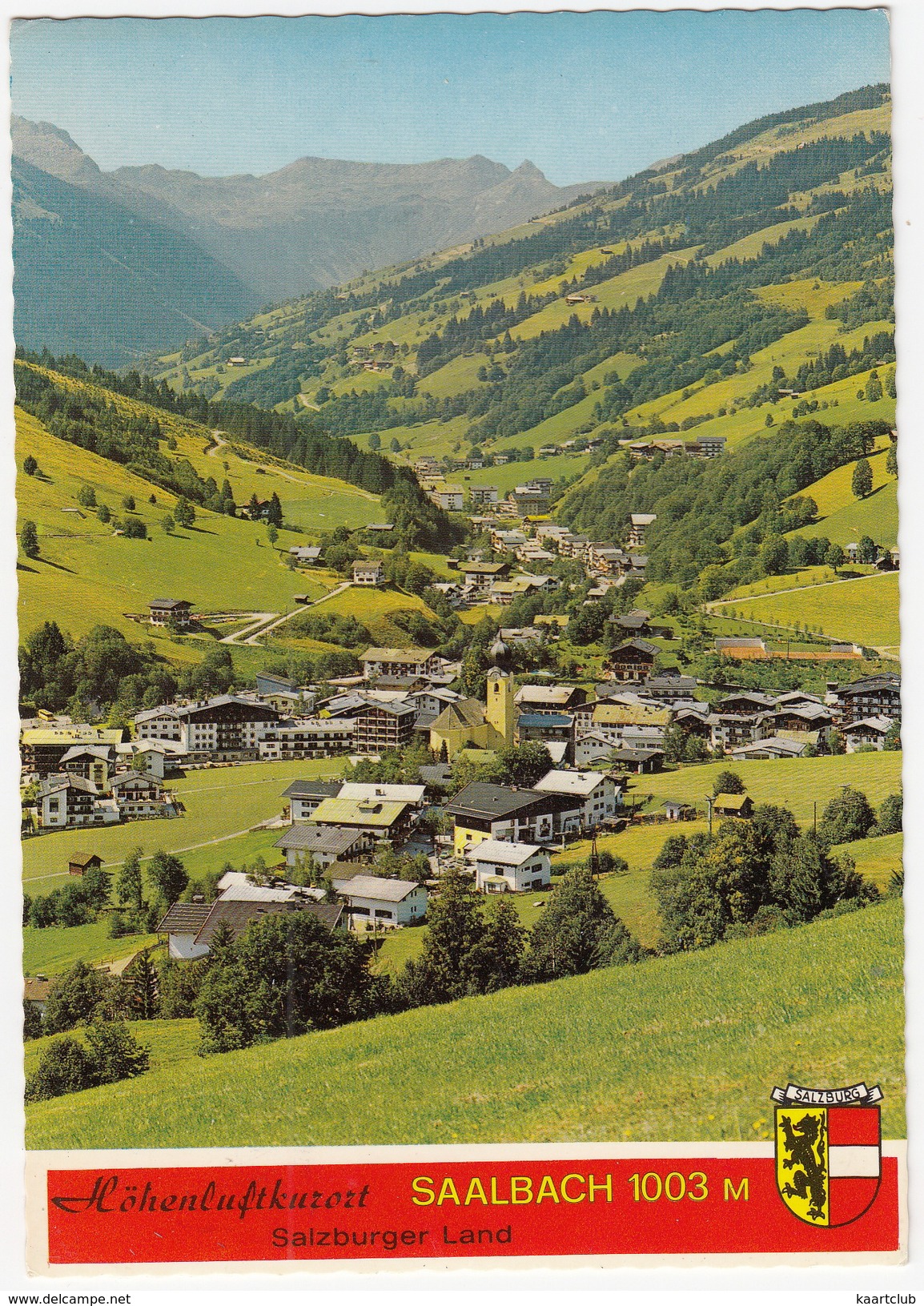 Höhenluftkurort Saalbach, 1003m Gegen Den Talschluß  - Salzburger Land - Saalbach