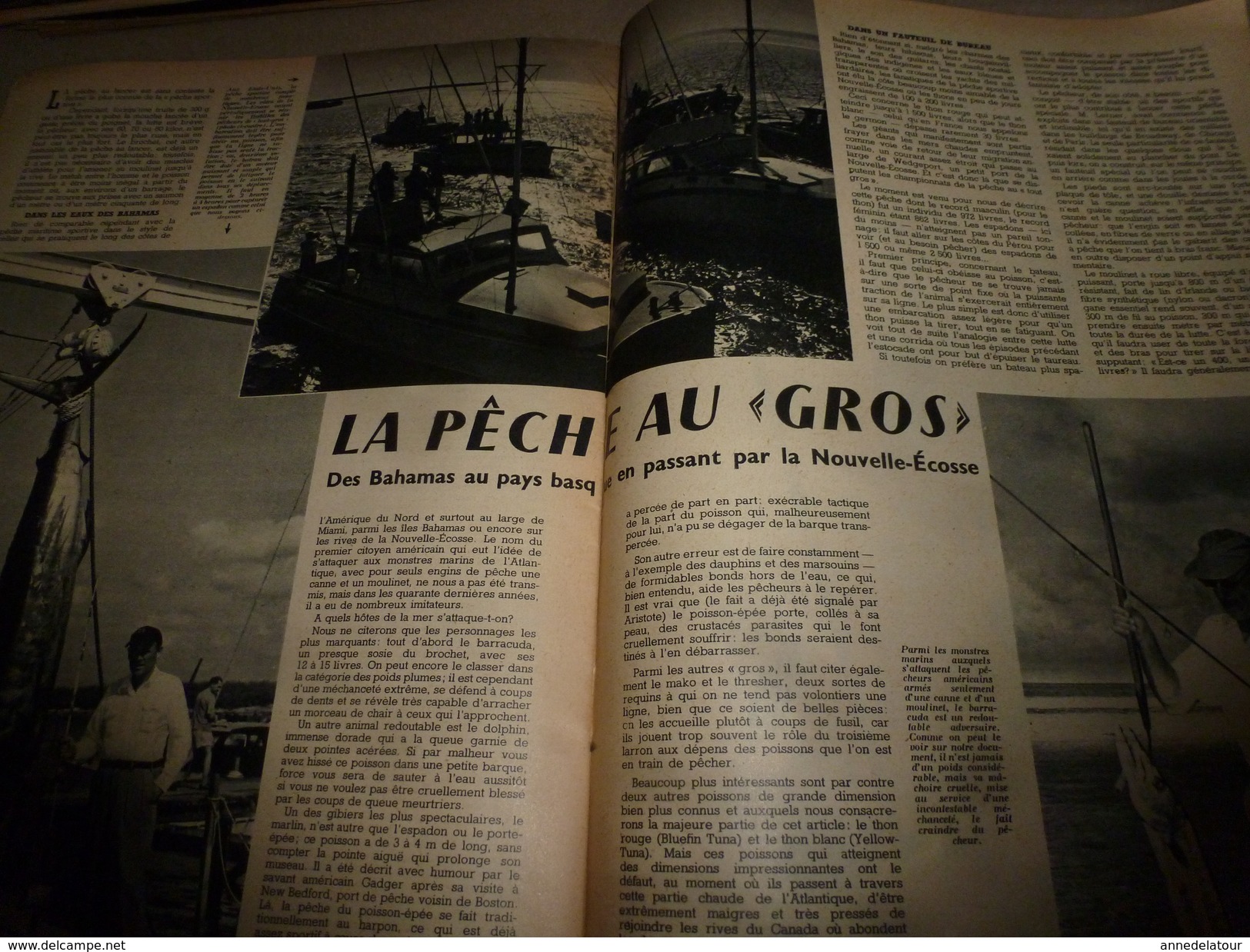 1953 SETA : La Pêche Au GROS ,des Bahamas Au Pays Basque En Passant Par La Nouvelle Ecosse; Satellite Artificiel ; Etc - Ciencia