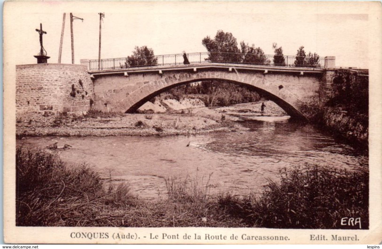 11 - CONQUES --  Le Pont De La Route De .... - Conques Sur Orbiel