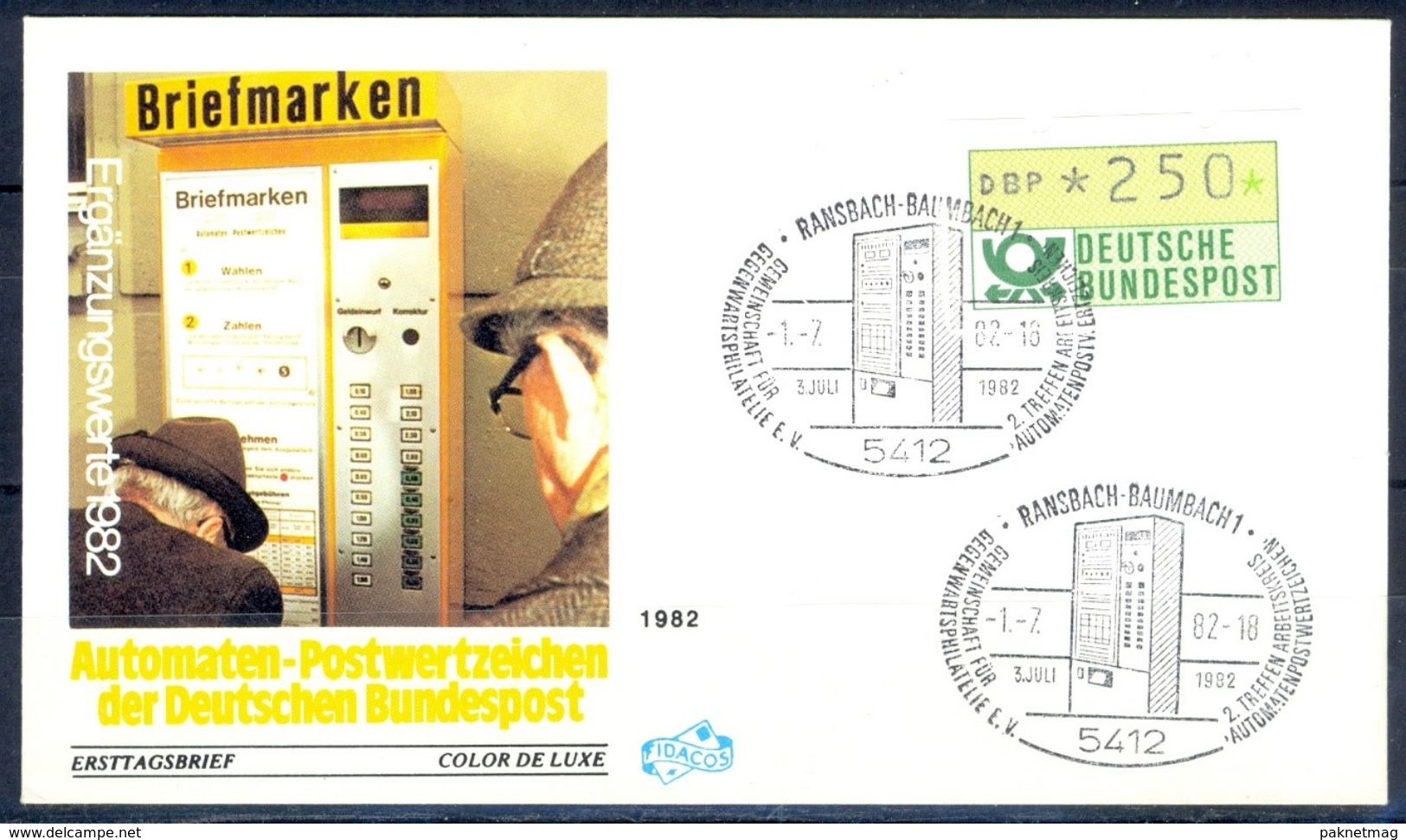 G204- Deutschland Germany Postal History Cover. ATM Machine Label Stamp. - Franking Machines (EMA)