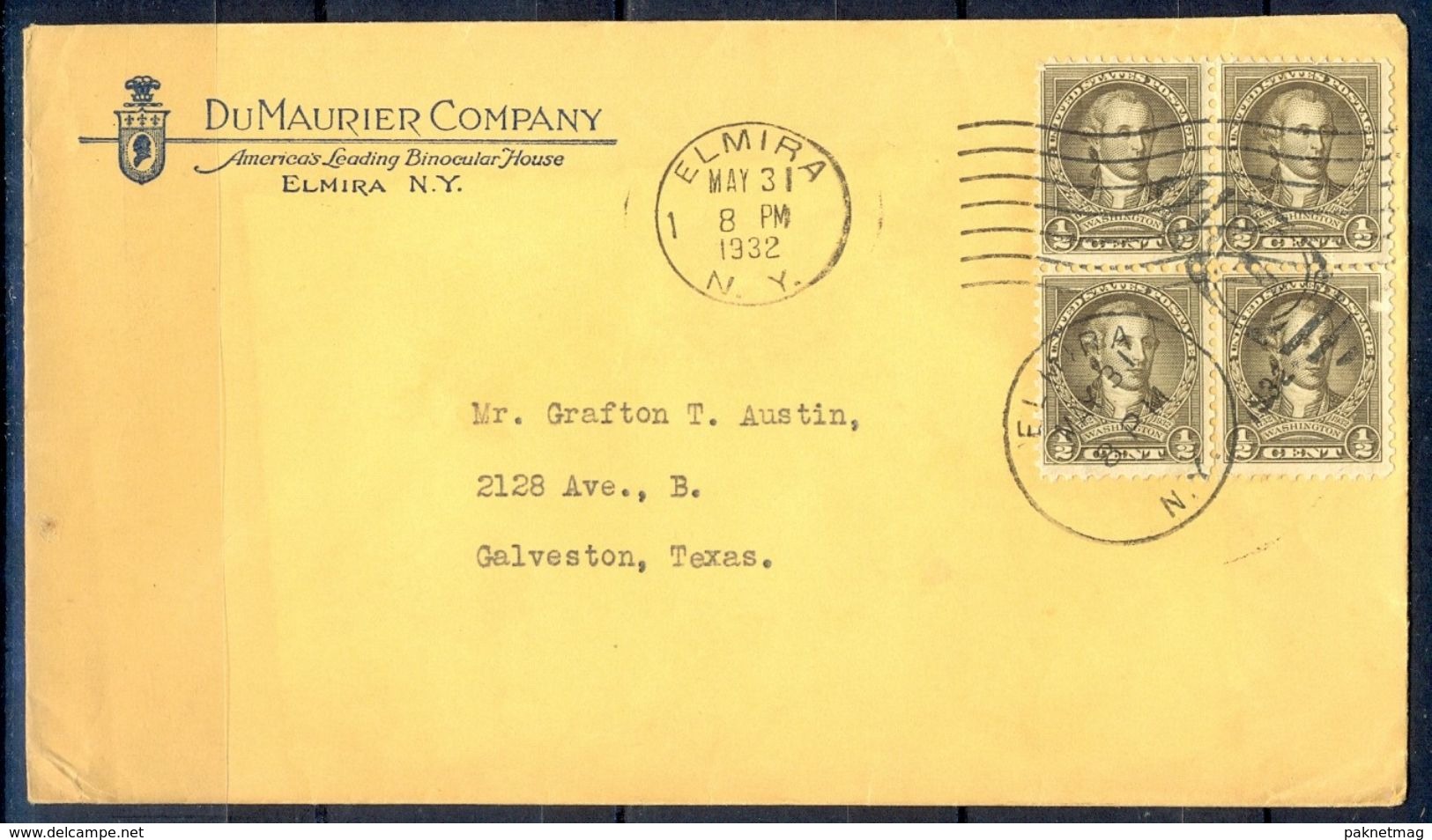 G272- USA United States Postal History Cover. Inland Post. - Other & Unclassified