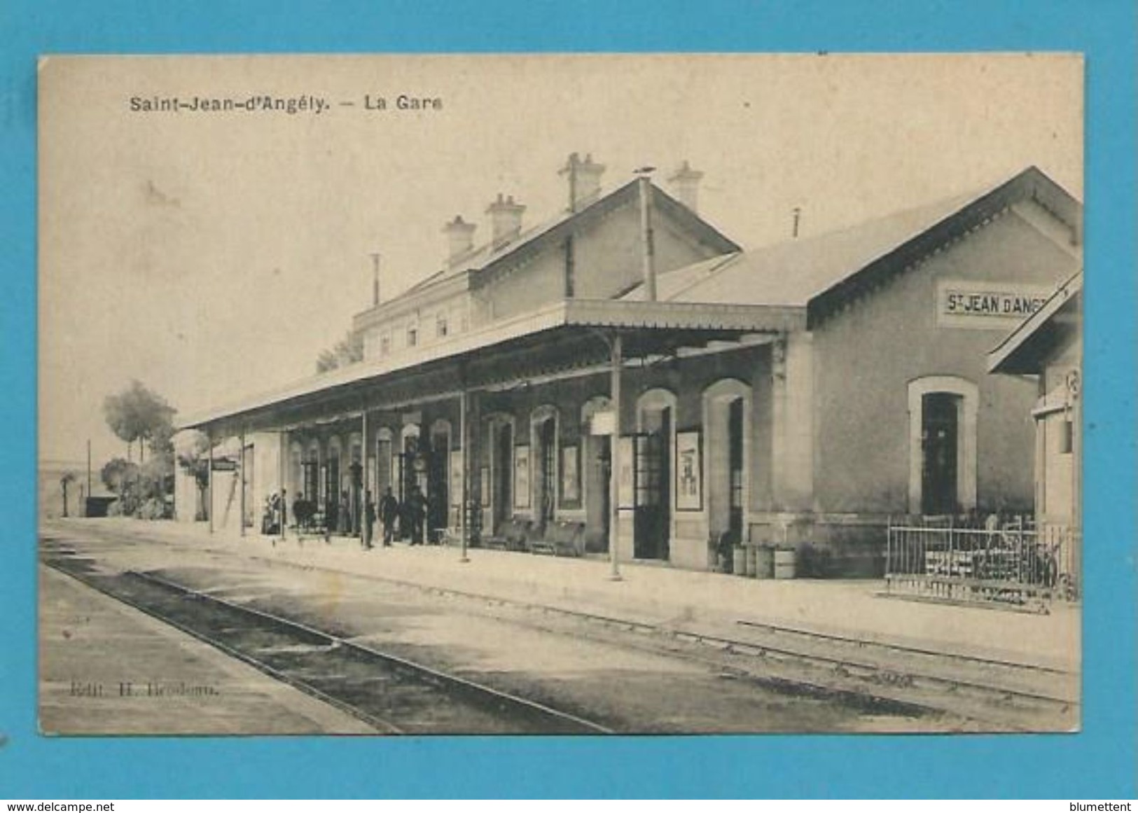 CPA - Chemin De Fer Gare SAINT-JEAN-D'ANGELY 17 - Saint-Jean-d'Angely