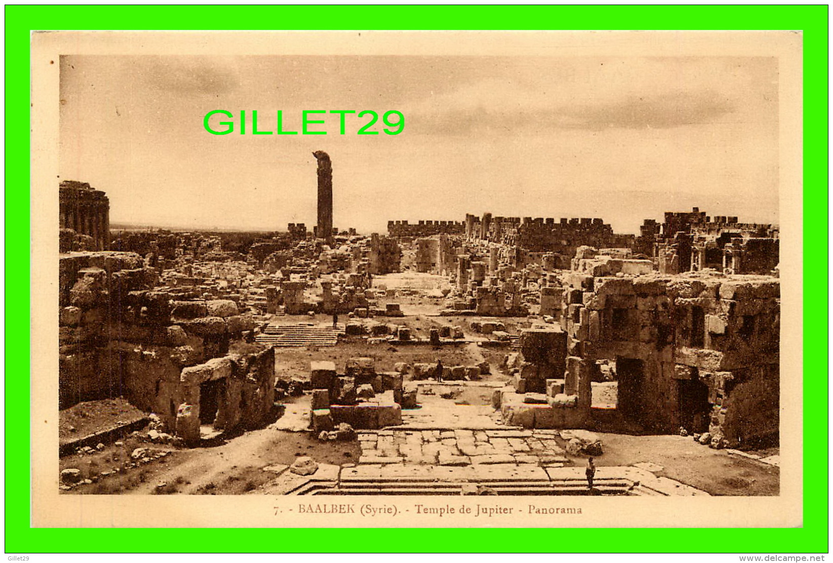 BAALBEK, SYRIE - TEMPLE DE JUPITER, PANORAMA - PALMYRA HOTEL - COLLECTION ORIENT-MONUMENTS - - Syrie