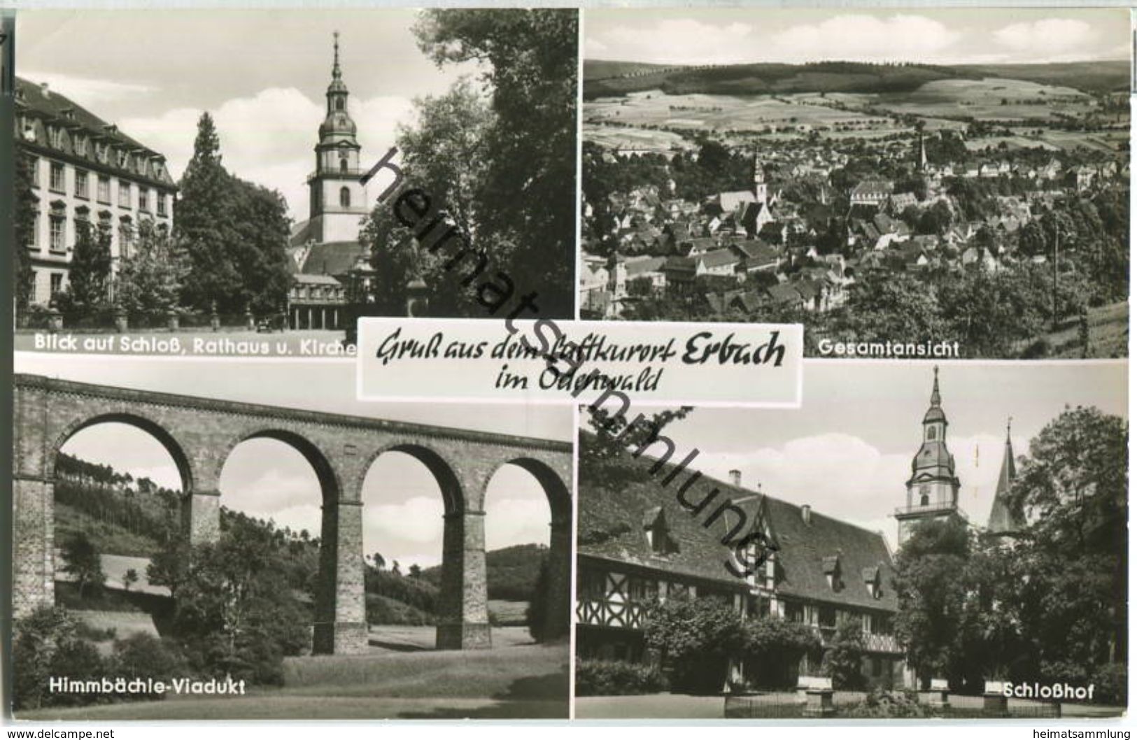 64625 Bensheim An Der Bergstrasse - Fliegerfoto - Foto-Ansichtskarte - Verlag A. Weber & Co Stuttgart - Erbach