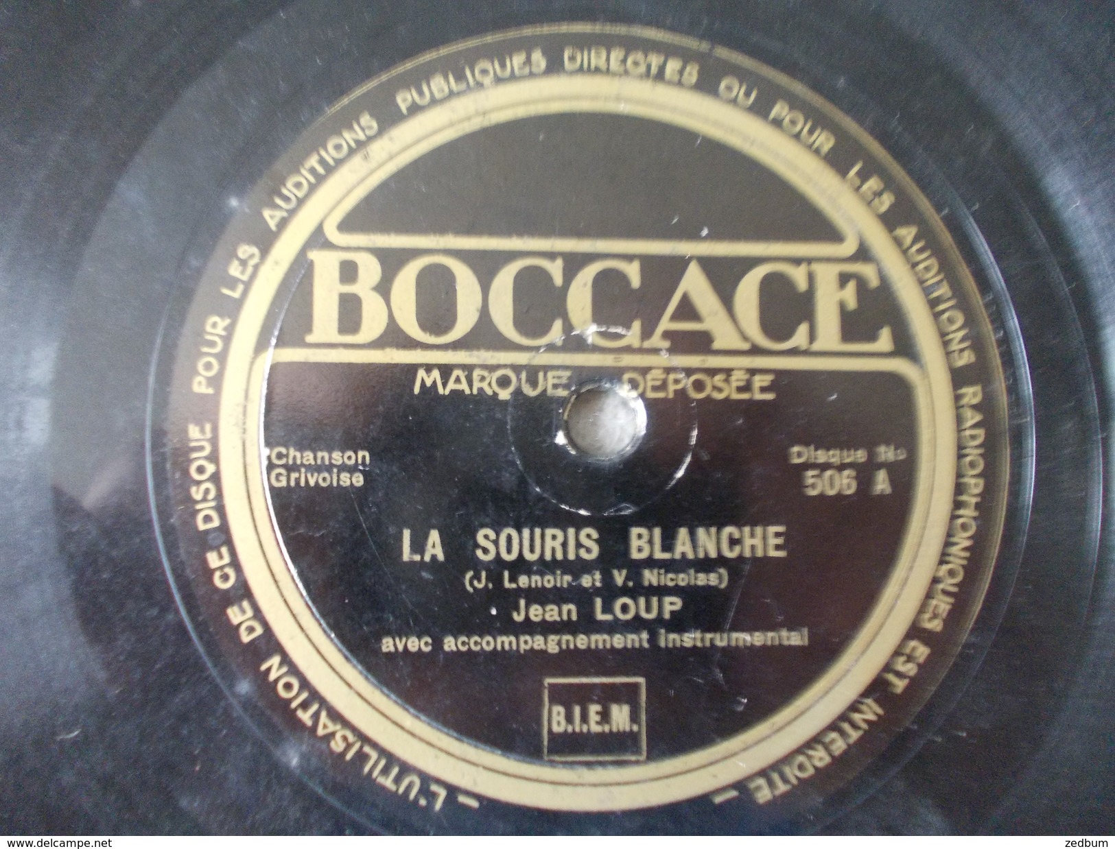 78T - La Fille Du Maire Et La Souris Blanche Par Jean Loup - 78 Rpm - Schellackplatten