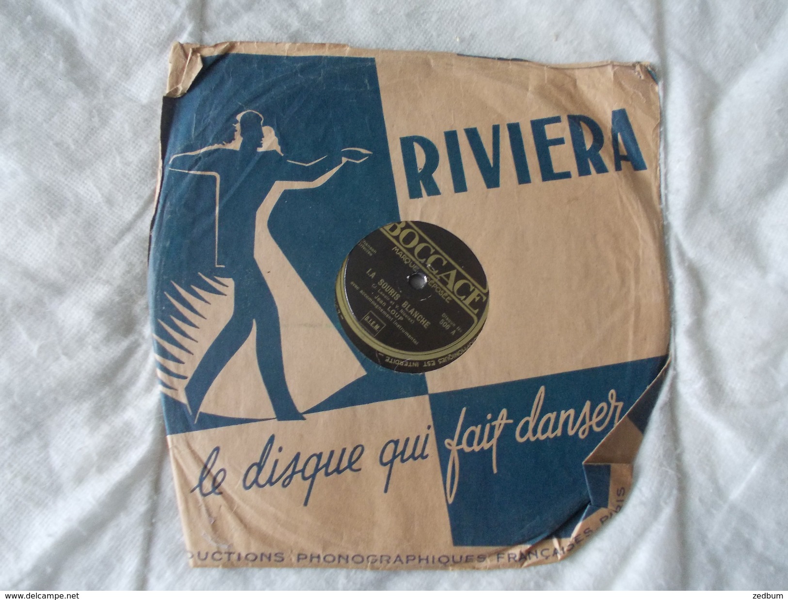 78T - La Fille Du Maire Et La Souris Blanche Par Jean Loup - 78 T - Discos Para Fonógrafos