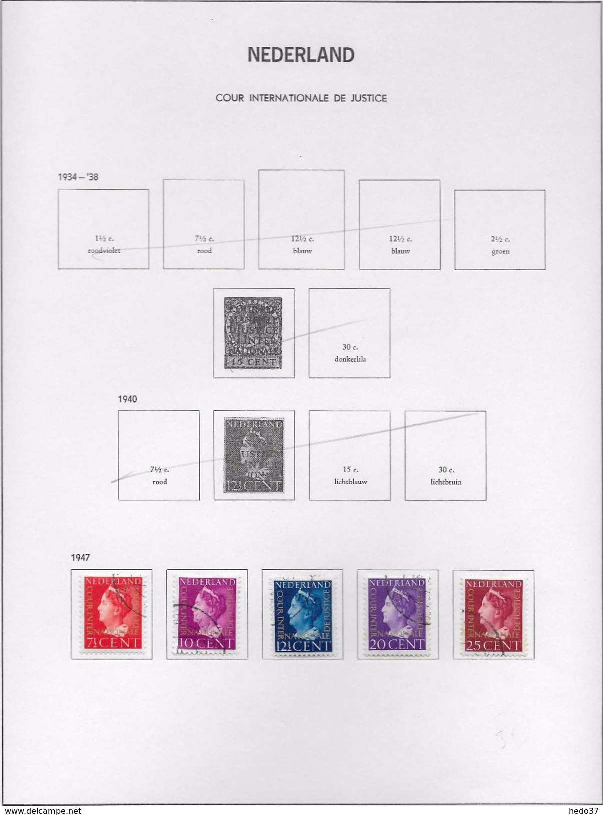 Pays Bas - Collection Vendue Page Par Page - Timbres Neufs */oblitérés - B/TB - Dienstmarken