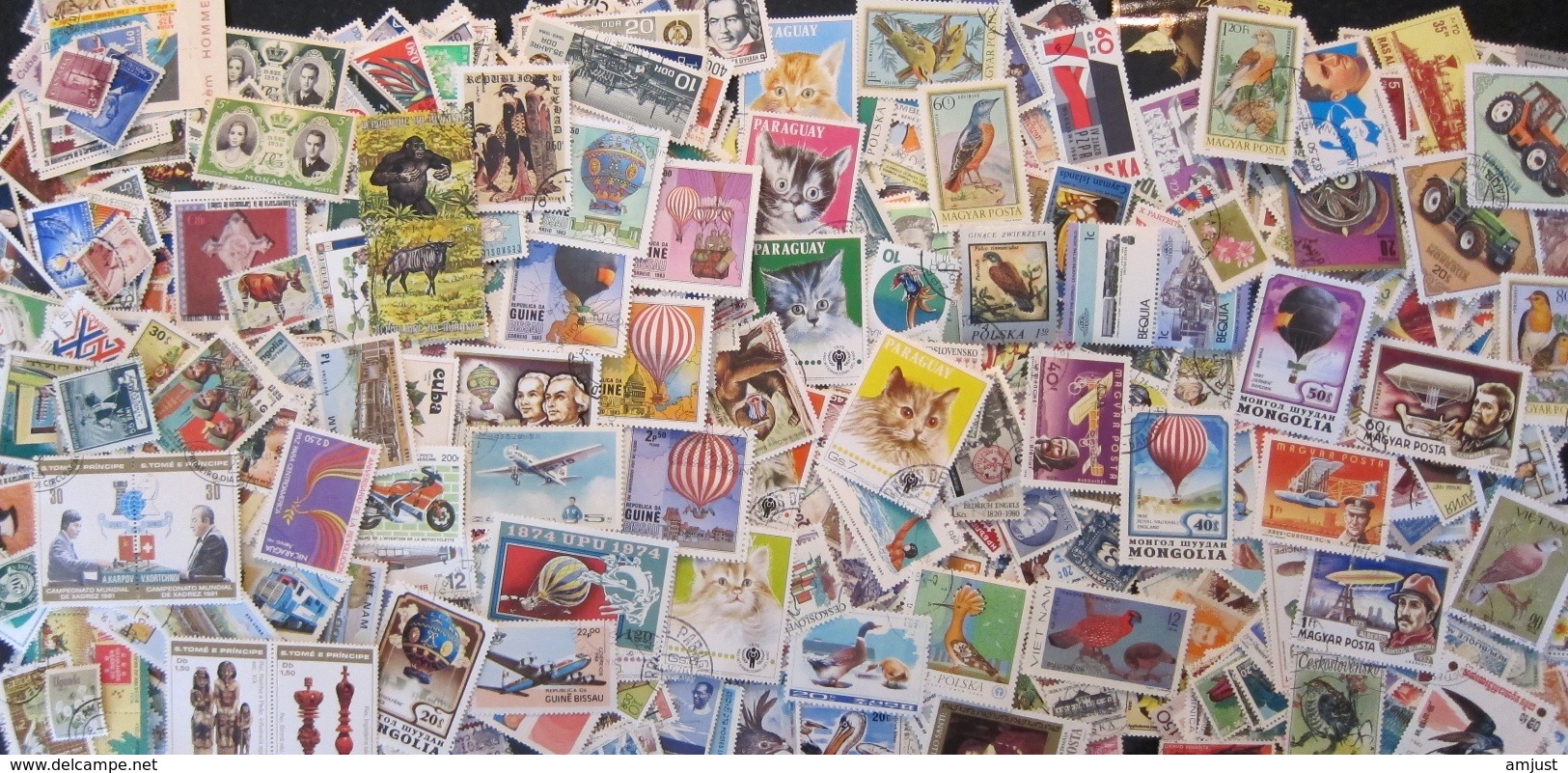 Vrac Super Lot De + De 990 Timbres En Vrac Du Monde - Vrac (max 999 Timbres)