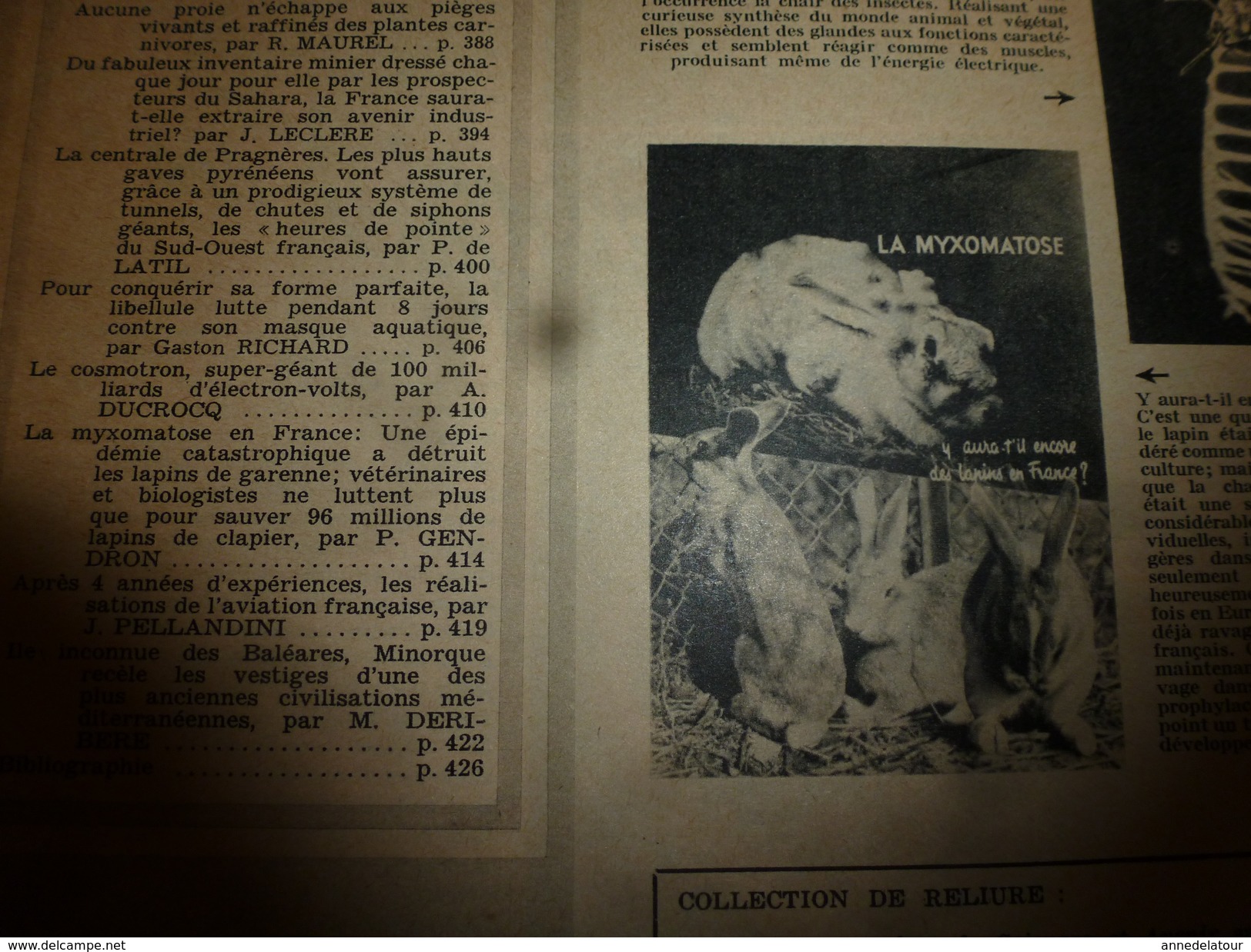 1953 SETA :Inventaire Minier Du SAHARA;Pragnières,La Glaire,L'Escoubous; La LIBELLULE; Avion FOUGA CYCLONE;Minorque;etc - Wissenschaft