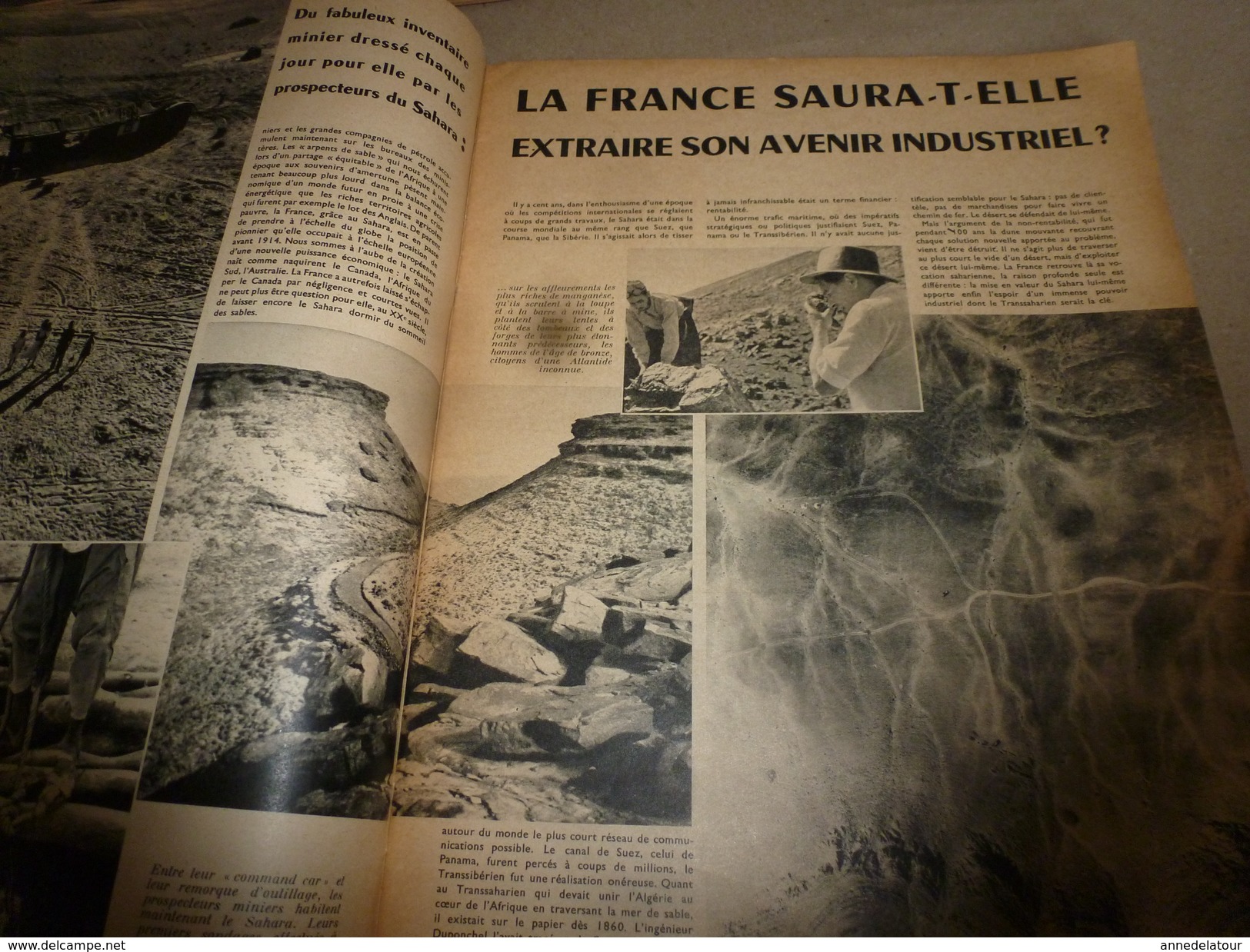 1953 SETA :Inventaire Minier Du SAHARA;Pragnières,La Glaire,L'Escoubous; La LIBELLULE; Avion FOUGA CYCLONE;Minorque;etc - Science