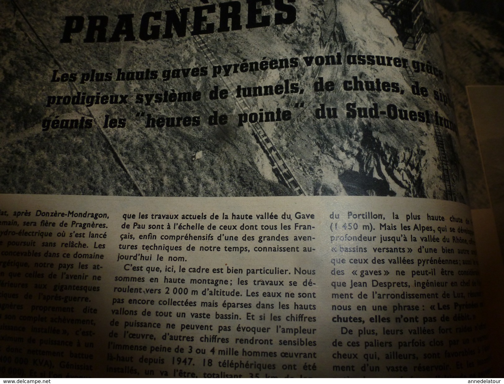 1953 SETA :Inventaire minier du SAHARA;Pragnières,La Glaire,L'Escoubous; La LIBELLULE; Avion FOUGA CYCLONE;Minorque;etc