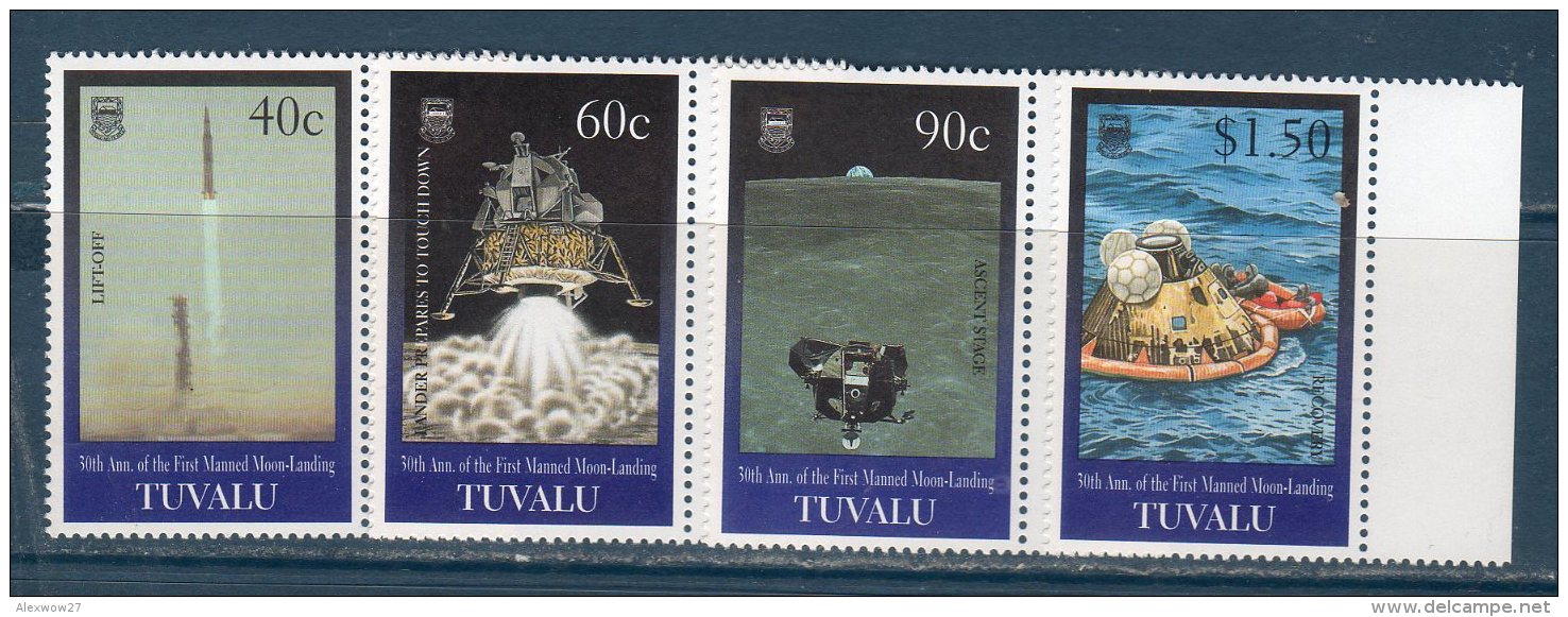 Tulavu 1999  -- 30° Ann. Uomo Sulla Luna  (Yvert 772/775) -- **MNH /VF - Tuvalu