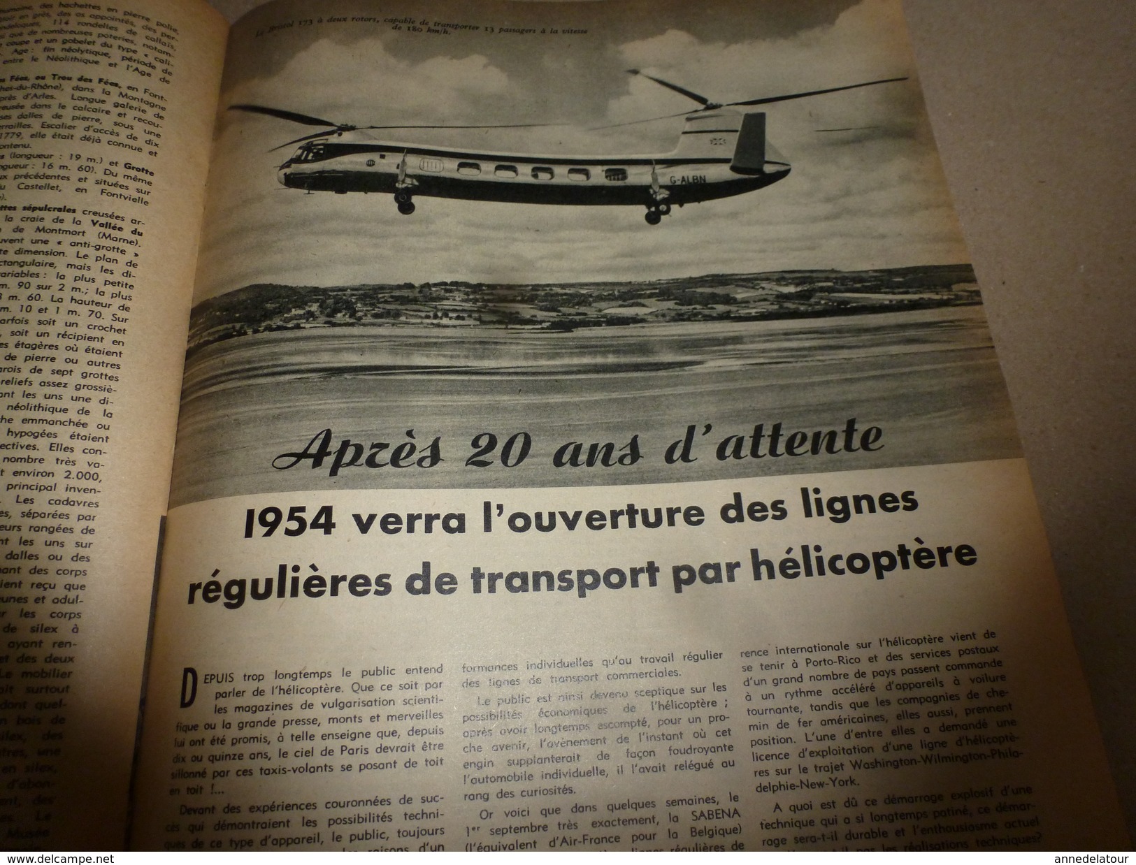 1953 SETA :Marsupiaux;Labo-FOUDRE;Chirurgie cardiaque;Alimentation An-2000)Sites préhistoriques-France;Hélico-Transport